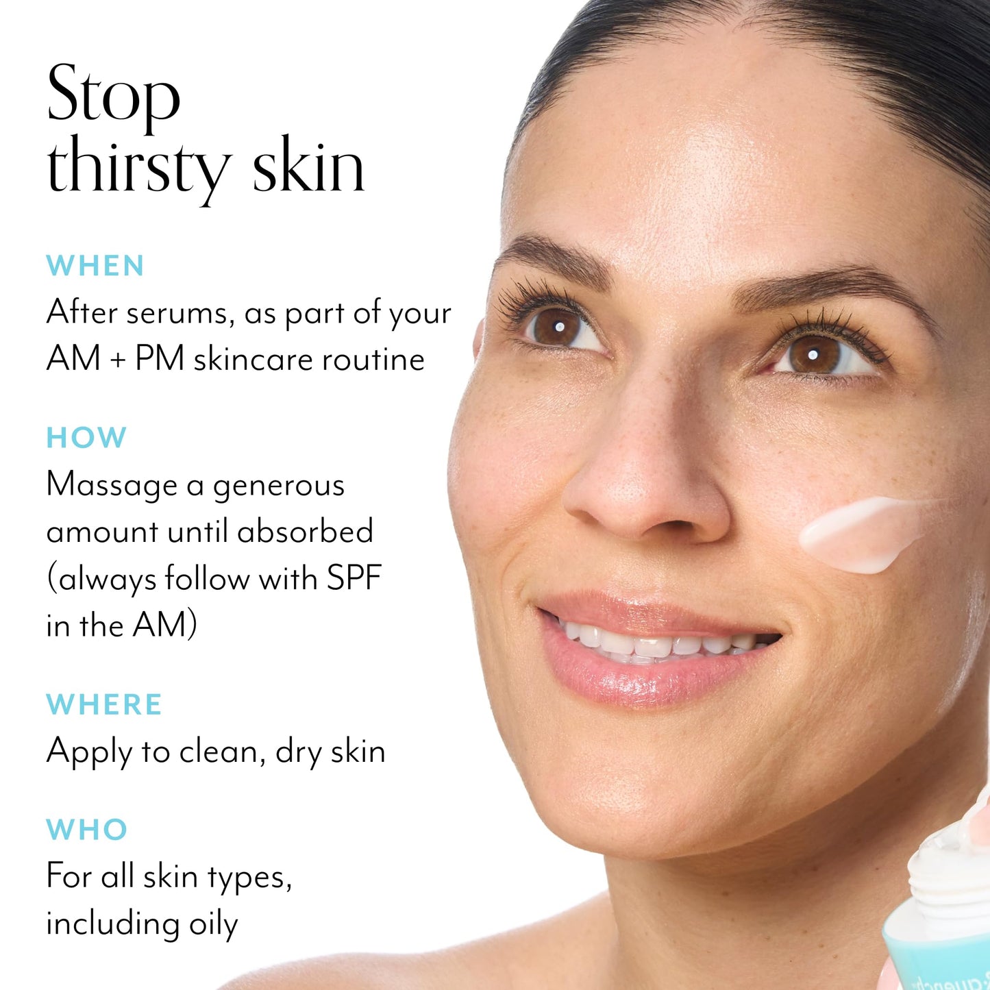 Bliss Drench & Quench Hyaluronic Acid Moisturizer for Face - 1 Fl Oz - Cream-To-Water - Hydrator for All-Day Moisture - Clean - Vegan & Cruelty-Free