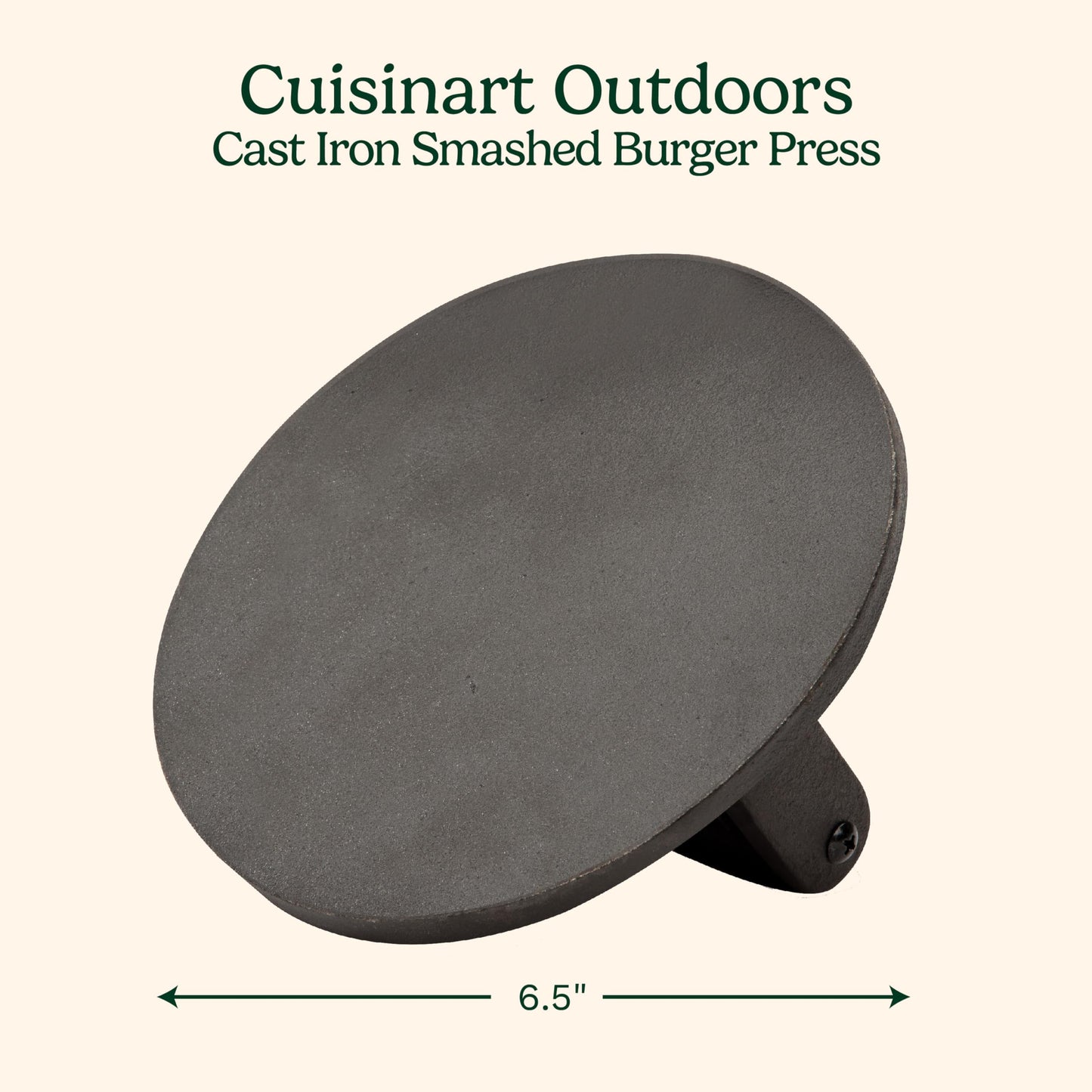Cuisinart CISB-111 Smashed Burger Press, Cast Iron