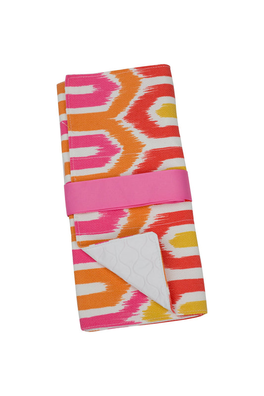 Cambiador Caught Ya Lookin rosado anaranjado Pink and Orange Chevron Nulo