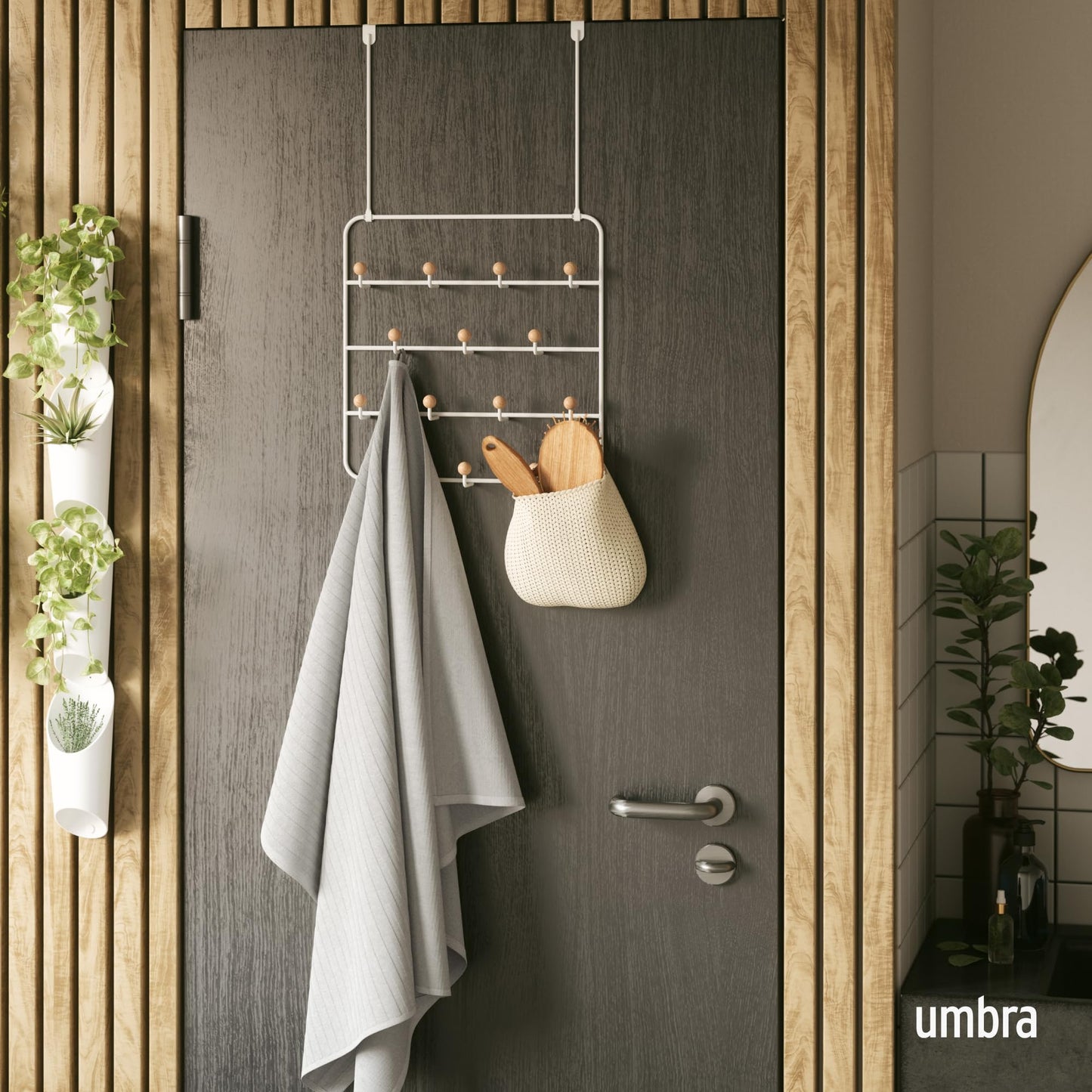 Perchero de Puerta Umbra Blanco ESTIQUE