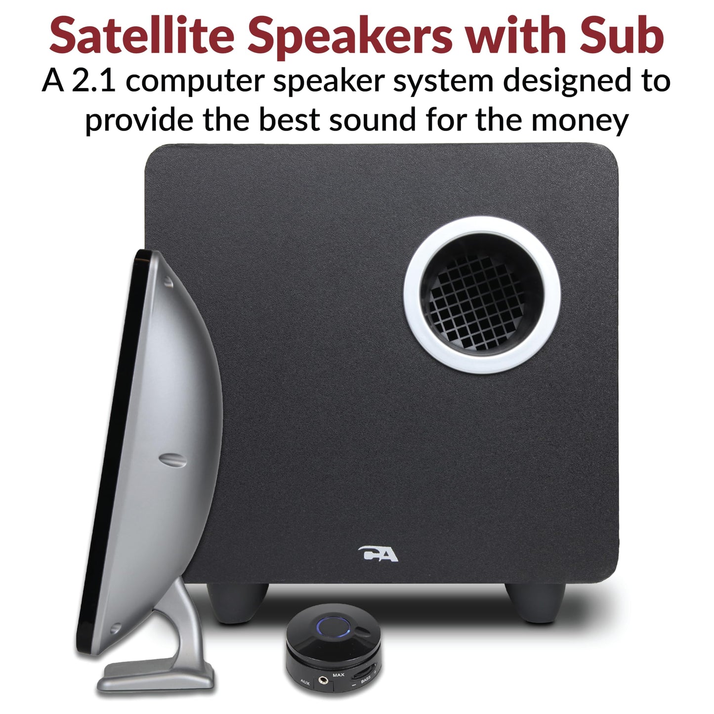 Cyber Acoustics Booming Curve Series Inmersión 62 W Sistema de Altavoces con Control Pod (ca-3610)