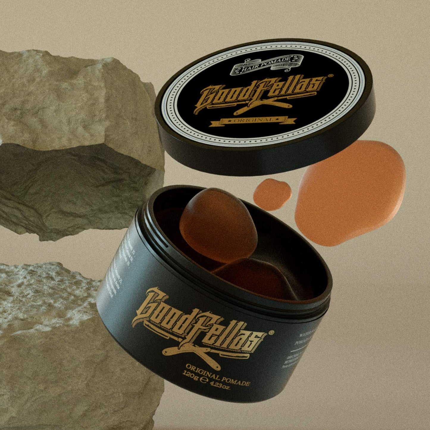 GoodFellas Pomada Original para Cabello de Fijación Media con Base de Agua 140gr Aroma Citrus