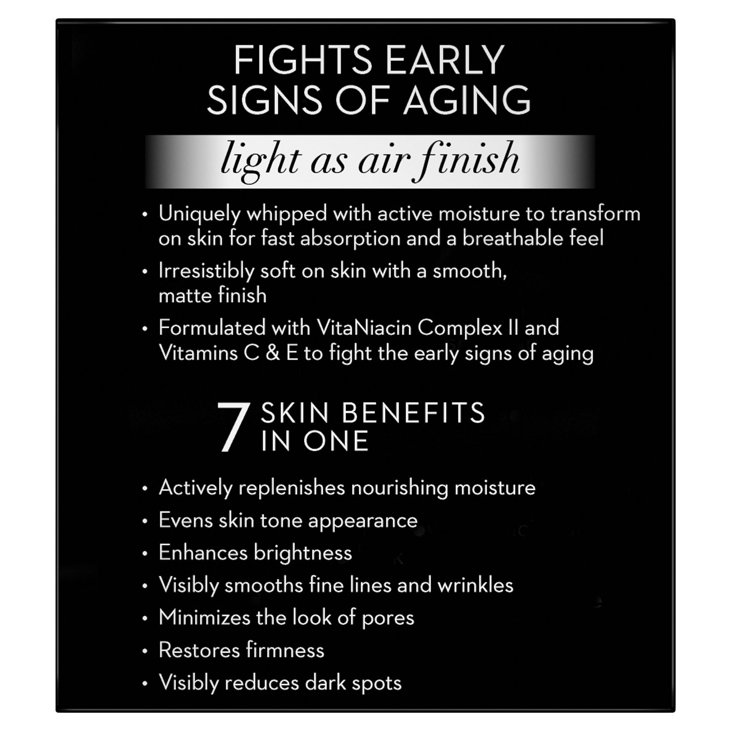 Face Moisturizer by Olay Total Effects Whip Light Face Moisturizer with Vitamins C, E, B3 & B5 for Even Skin Tone, 1.7 Oz