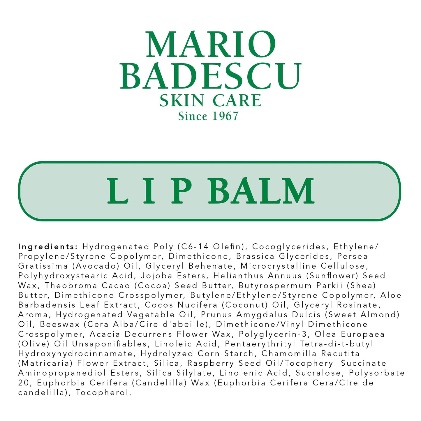 Mario Badescu Bálsamo labial para labios secos y agrietados, paquete trío que incluye menta, rosa y humectante original, cuidado ultra nutritivo para una sensación suave, tersa y flexible, 3 unidades