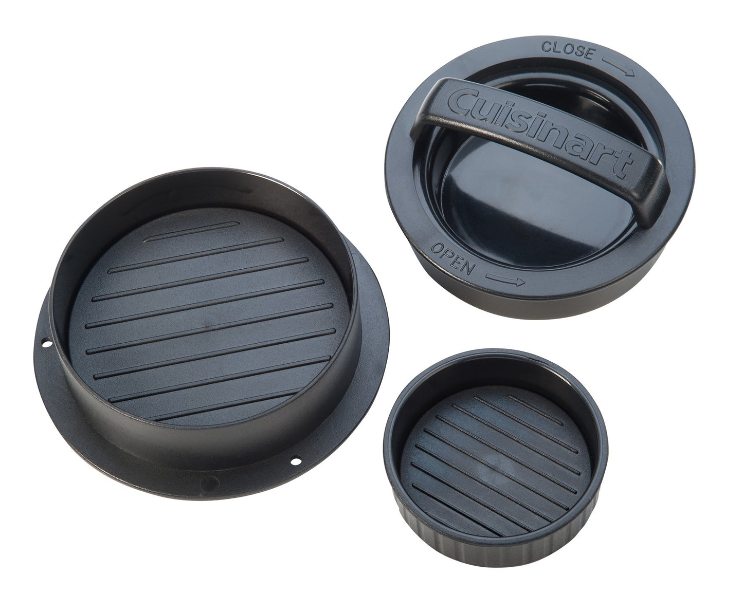 Cuisinart - Prensa para Hamburguesas rellenas 3 en 1 CSBP-100, Negra