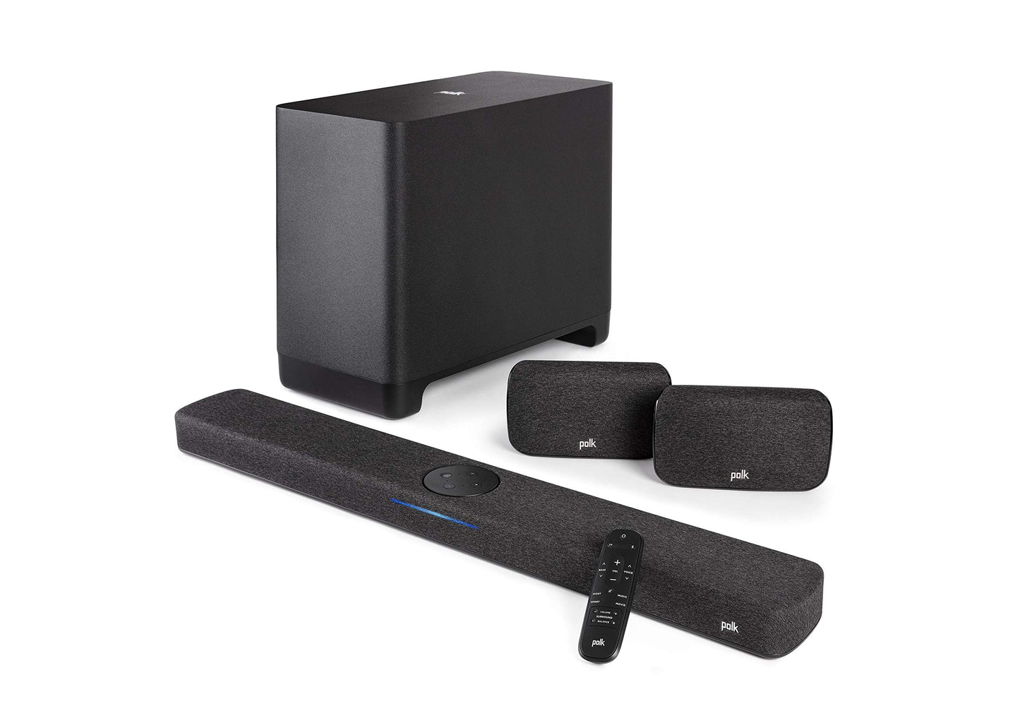 Polk Audio PBFX - Subwoofer inalámbrico de 7 pulgadas, estilo Subwoofer de reacción, negro, compatible con Amazon Alexa, garantía limitada