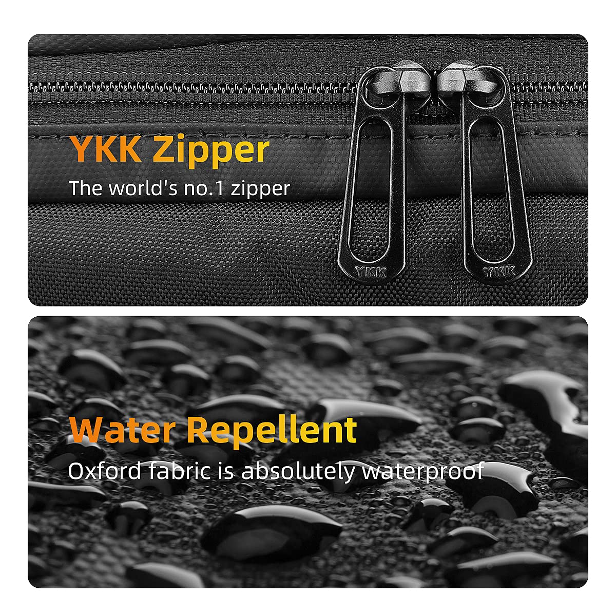 Mochila para Portátil Mark Ryden Negra con Cargador USB e Impermeable para Hombre y Mujer