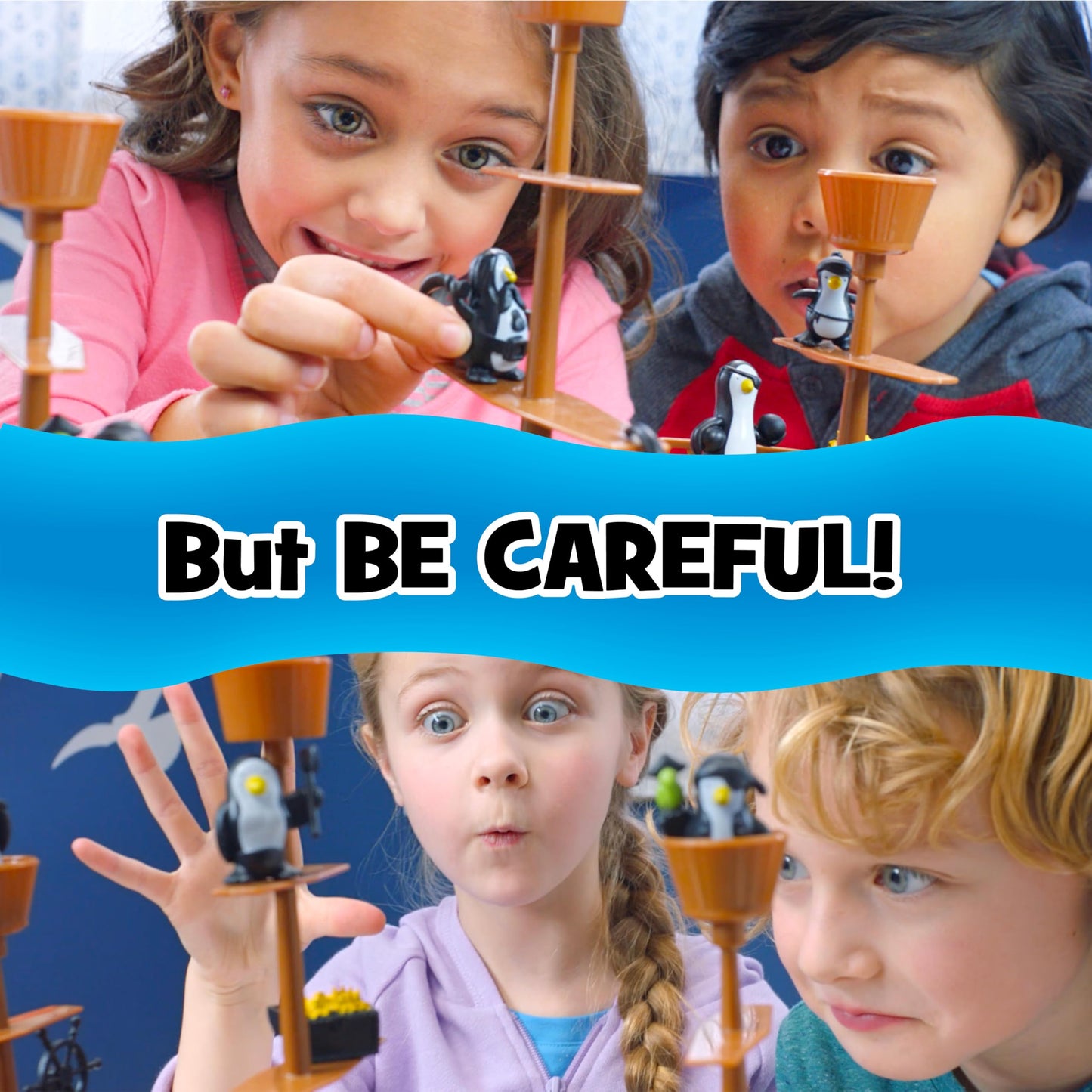 Juego de mesa Don't Rock the Boat - Juegos para niños, juegos familiares para niños y adultos, juegos de mesa para noche familiar, juegos de mesa multijugador, construye coordinación de manos y ojos,