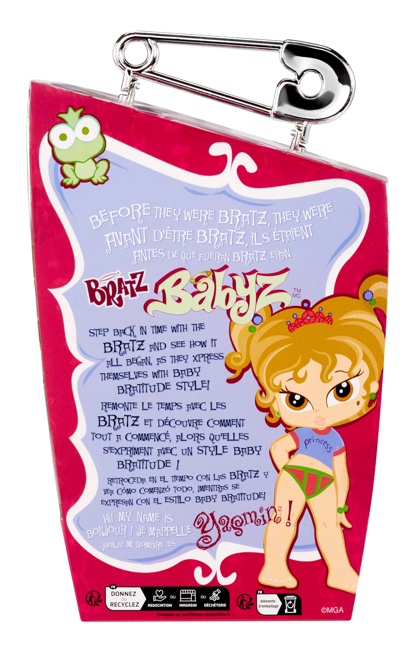 Bratz Babyz Muñeca de Moda Coleccionable - Yasmin - con Ropa Real y Mascota - Juguete para niños y niñas - Edad: 6+ años