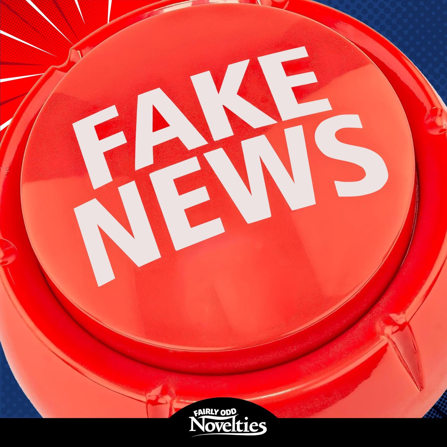 Fairly Odd Novelties Donald Trump Fake News Sound Button Gag Gift Novelty, 7 Fake News Sayings
