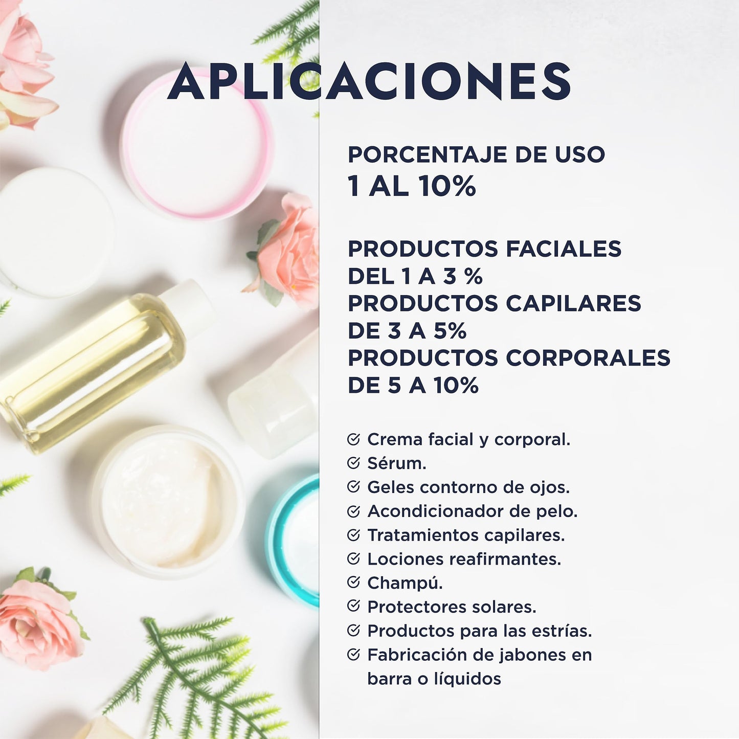 HEBBE - Elastina Acuosa 250 g | Anti-Flacidez y Rejuvenecedor Facial | Aumenta Flexibilidad y Elasticidad de Piel | Estimula Síntesis de Ácido Hialurónico | Flexibilizador Capilar | Contenido de 250 g