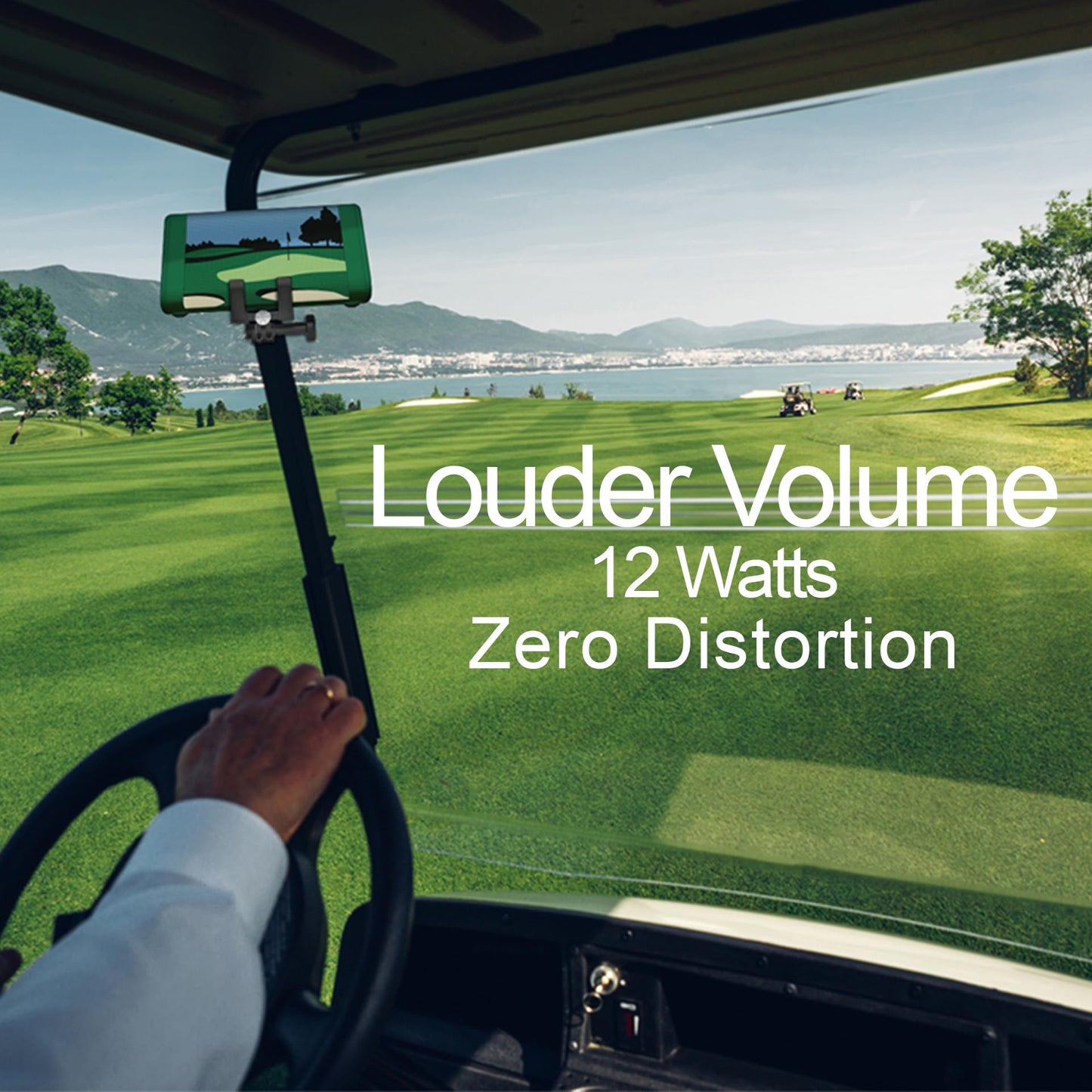 Oontz - Altavoz Bluetooth portátil de Golf con ángulo 3 Mejorado, Sonido de 5.0-10 W, batería de 14 Horas, Alcance inalámbrico de 100 pies, IPX5 Resistente al Agua, Altavoz pequeño económico para