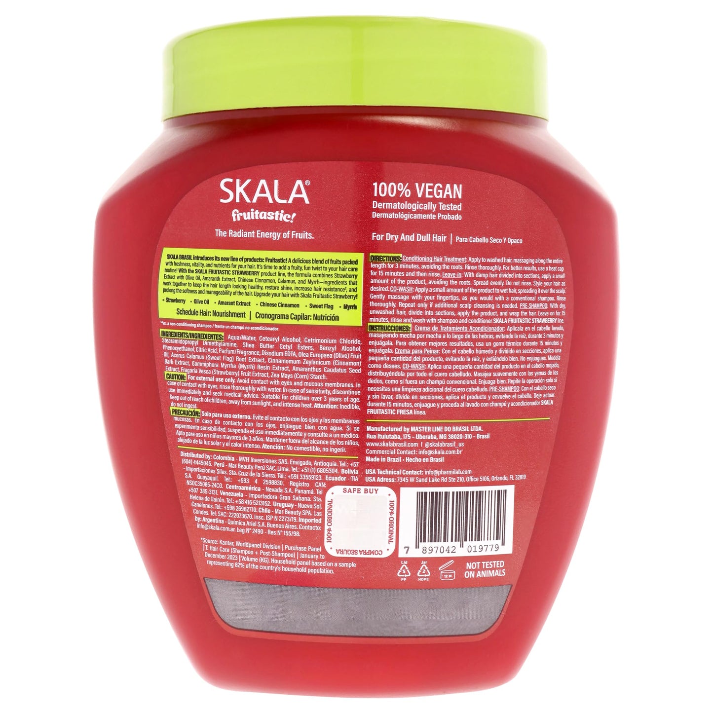 Skala Crema de Tratamiento Fresa Cabello Liso 1kg