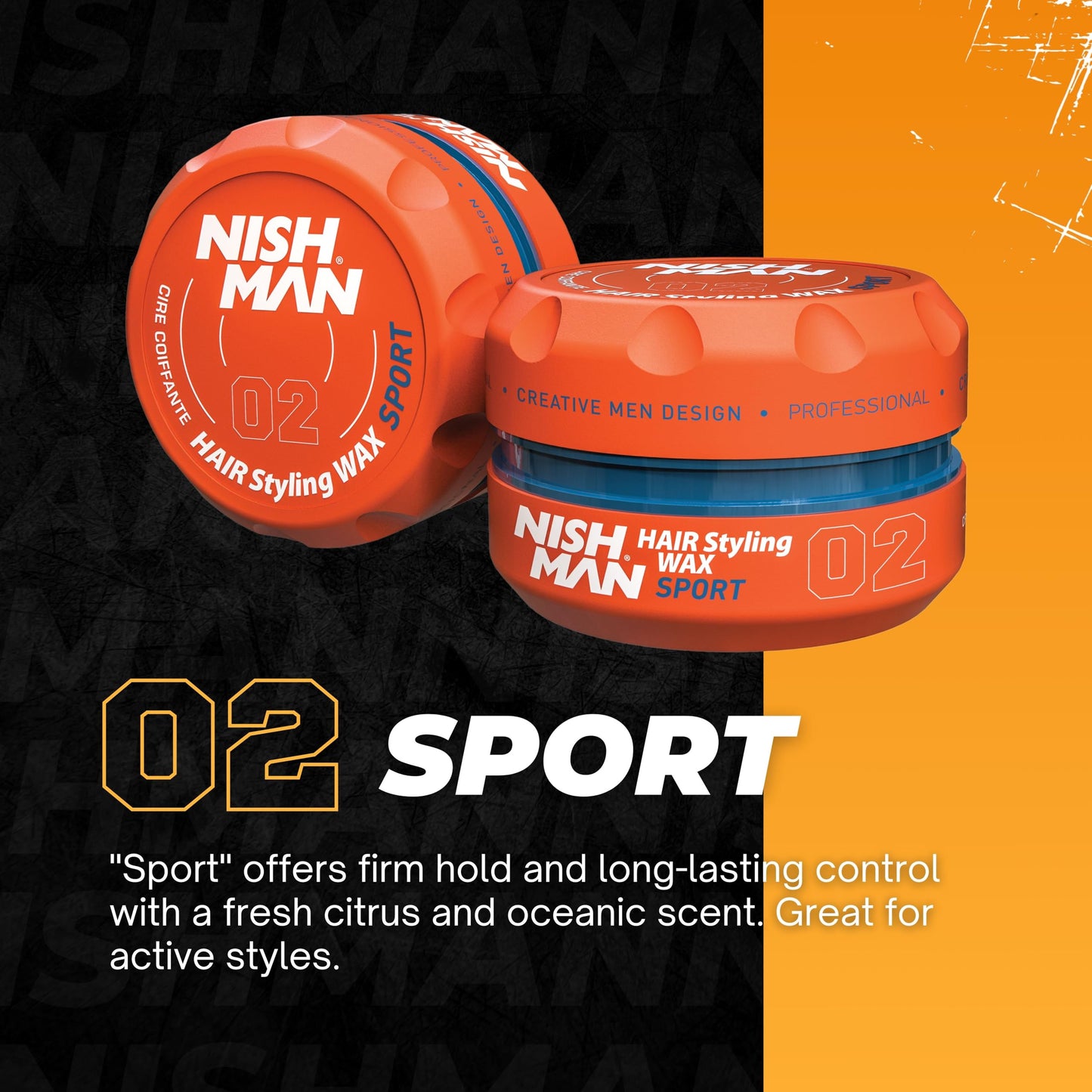 Nishman Serie Hair Styling (02 Sport AQUA WAX, 150 ml)