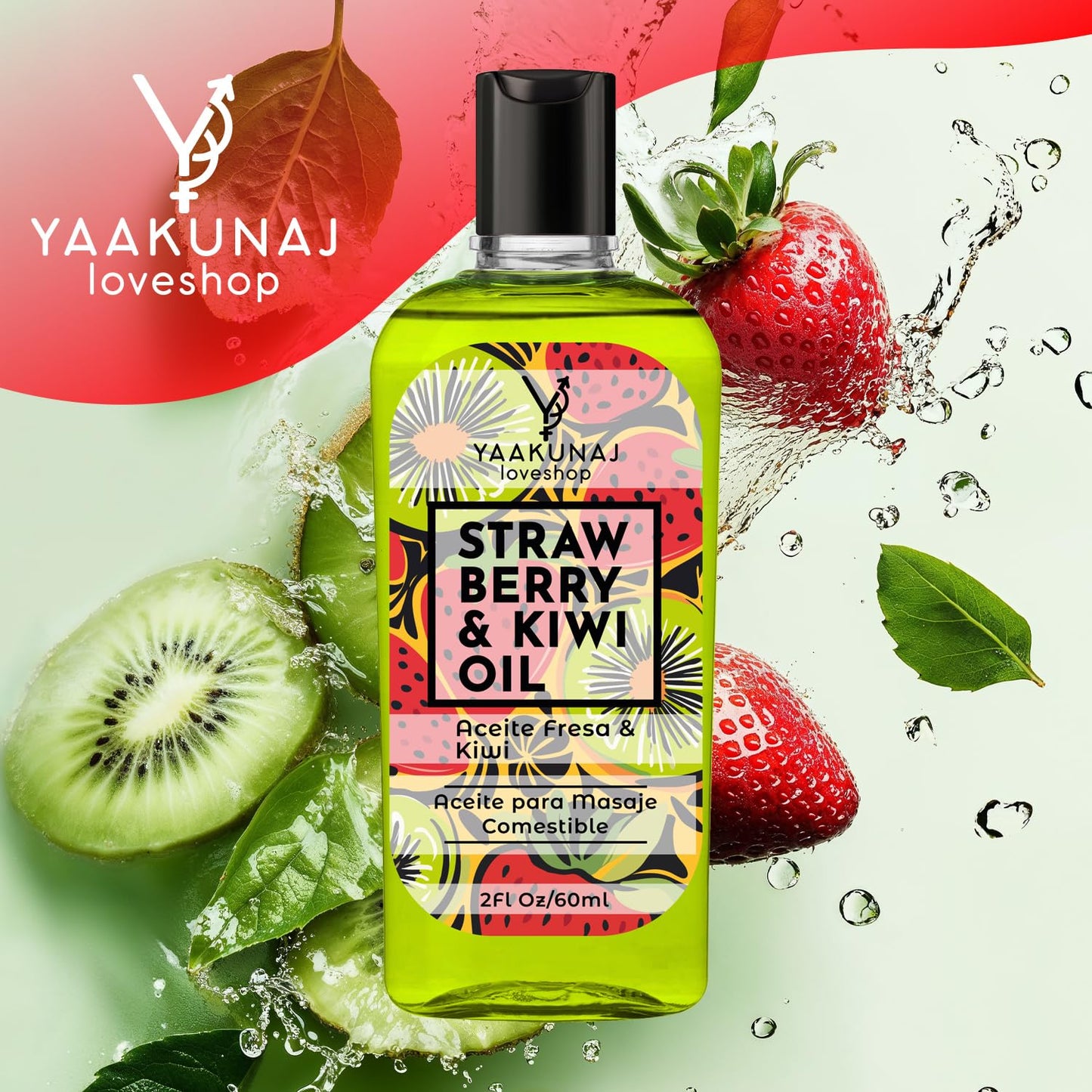 Aceite Para Masajes Yaakunaj Kiwi Strawberry