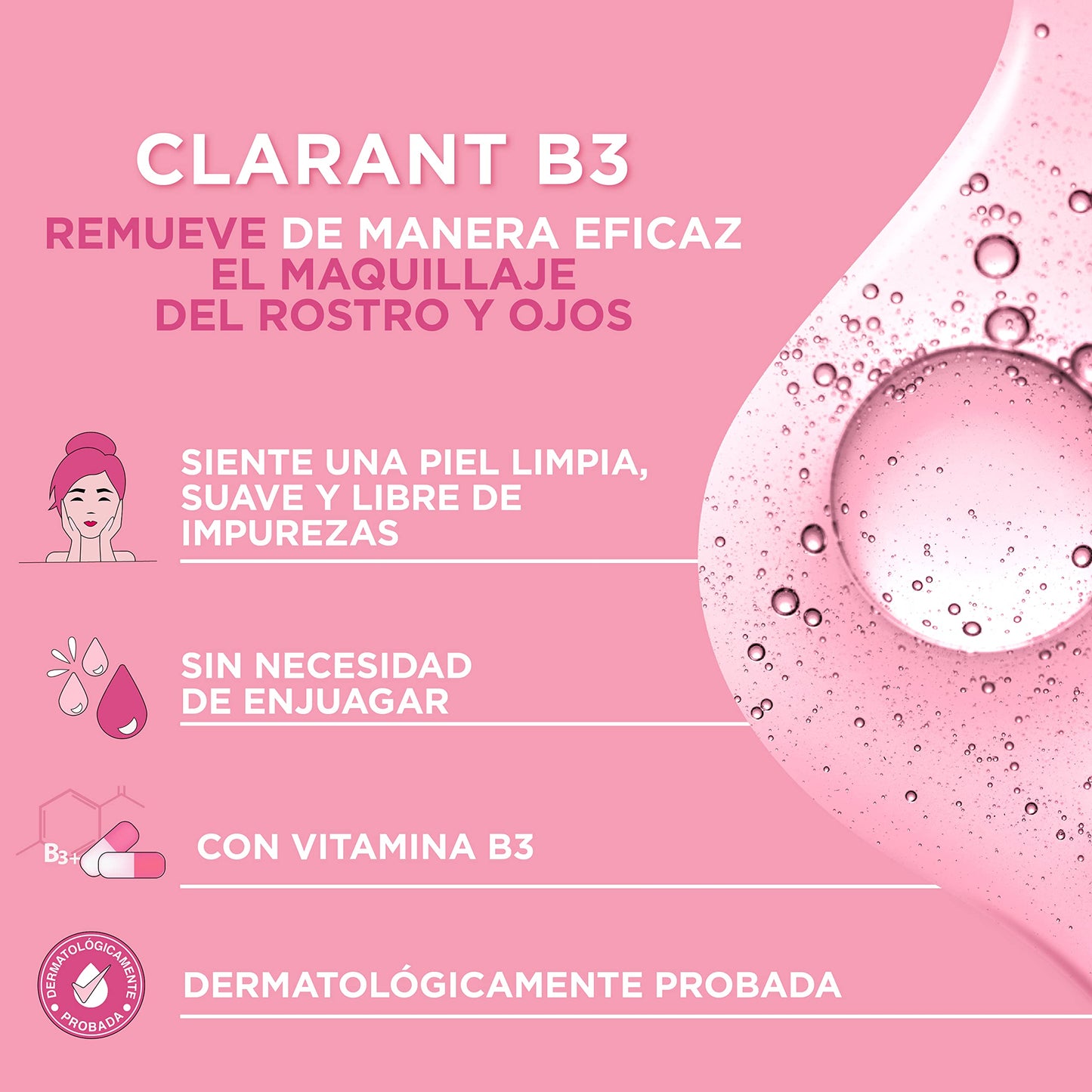 POND'S Desmaquillante bio hydratante 200 ml + Desmaquillante Clarant B3 200 ml