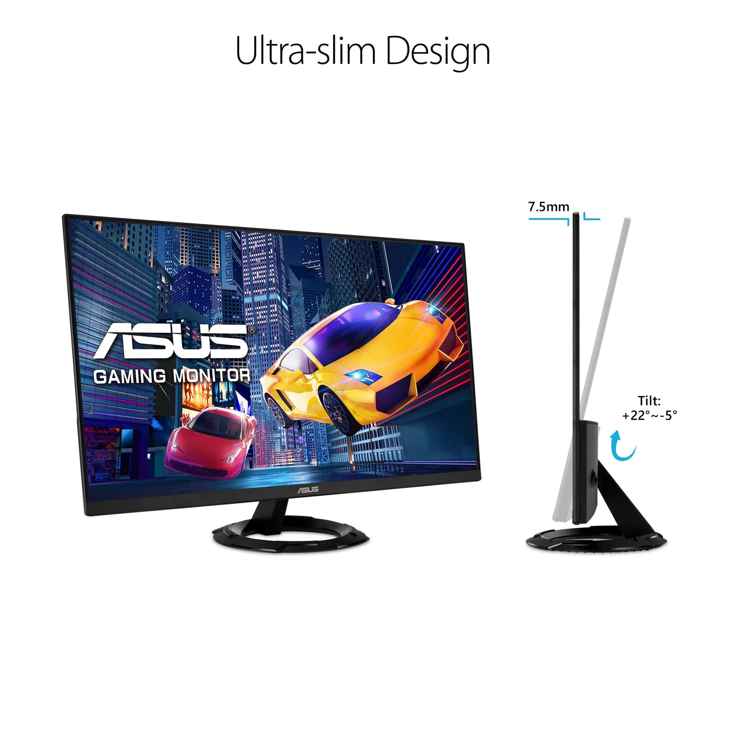 ASUS MONITOR LED 27" (VZ279HEG1R) 1920 X 1080,75HZ, IPS,HDMI,VGA