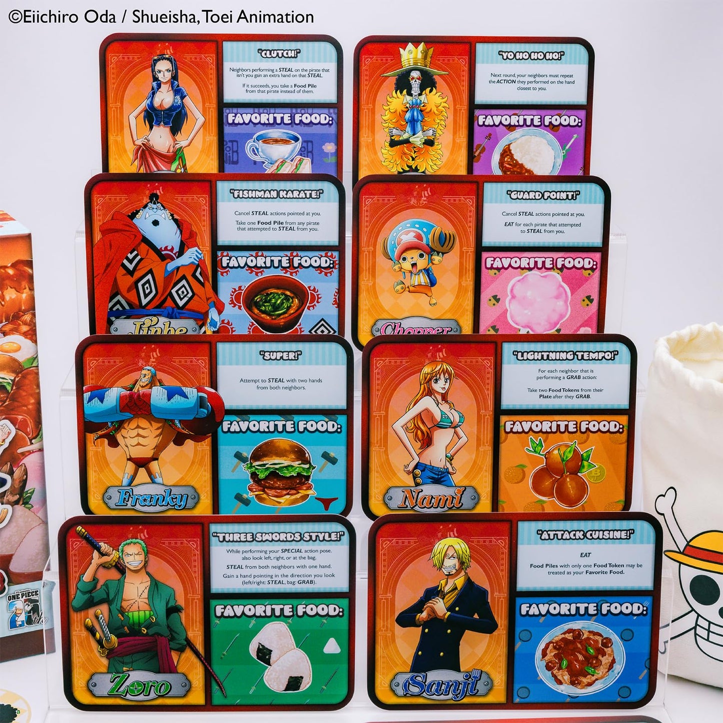 KESS One Piece: Luffy's Bento Panic Juego para Jugadores de 10 años en adelante, Tiempo de Juego 30 Minutos, Anime, rápido de Aprender, diversión de la Fiesta: el Almuerzo se Sirve, con un Lado de