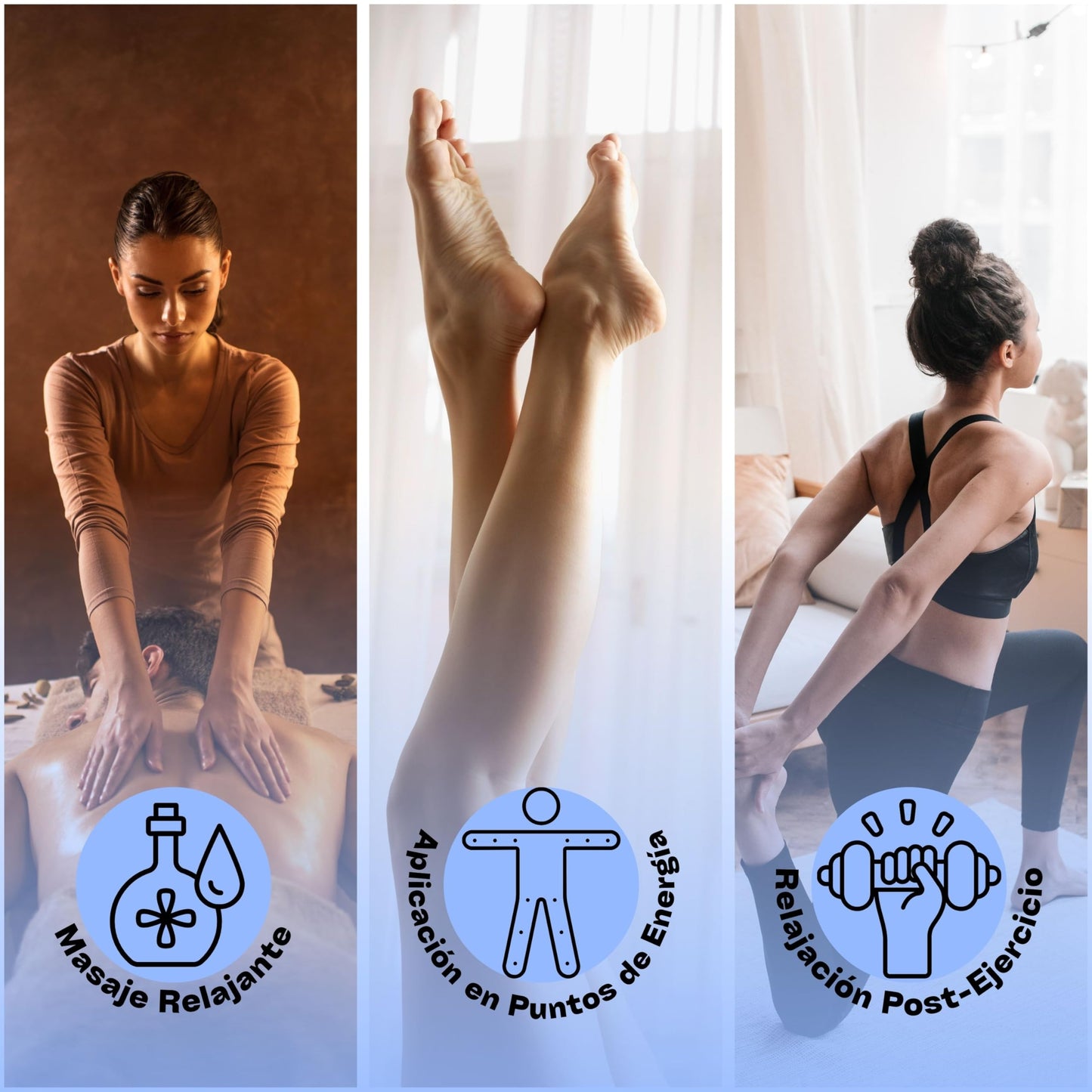 Aceite para Masaje Padifymx Natural Recuperación Muscular