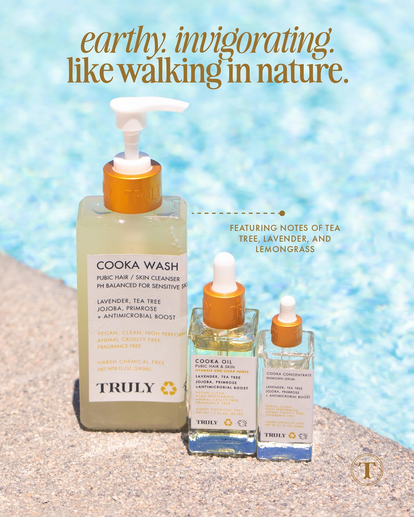 Truly Beauty Cooka Concentrado Suero Encarnado - Tratamiento Para El Cabello Encarnado Para El Área Del Bikini - Fórmula Suavizante Y Calmante Para Después Del Afeitado - Cura Quemaduras, Mellas Y Enc