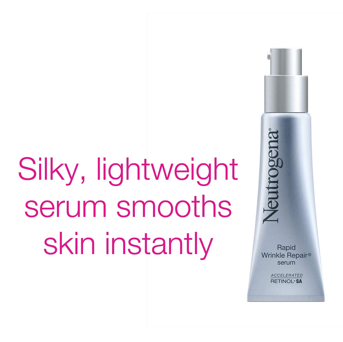 Neutrogena Rapid Wrinkle Repair Anti-Wrinkle Serum with Retinol, Hyaluronic Acid, and Glucose Complex Retinol Booster, 1 fl. oz