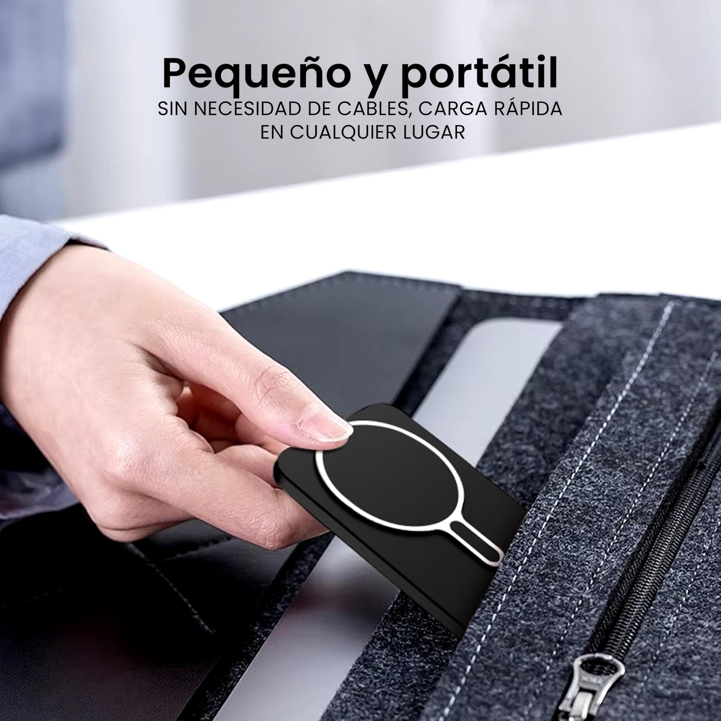 Klid Home Power Bank MagSafe 10000mAh – Batería Portátil Inalámbrica y Magnética, Cargador Rápido para iPhone 12 al 16 Pro MAX, Compatible con Android, USB-C