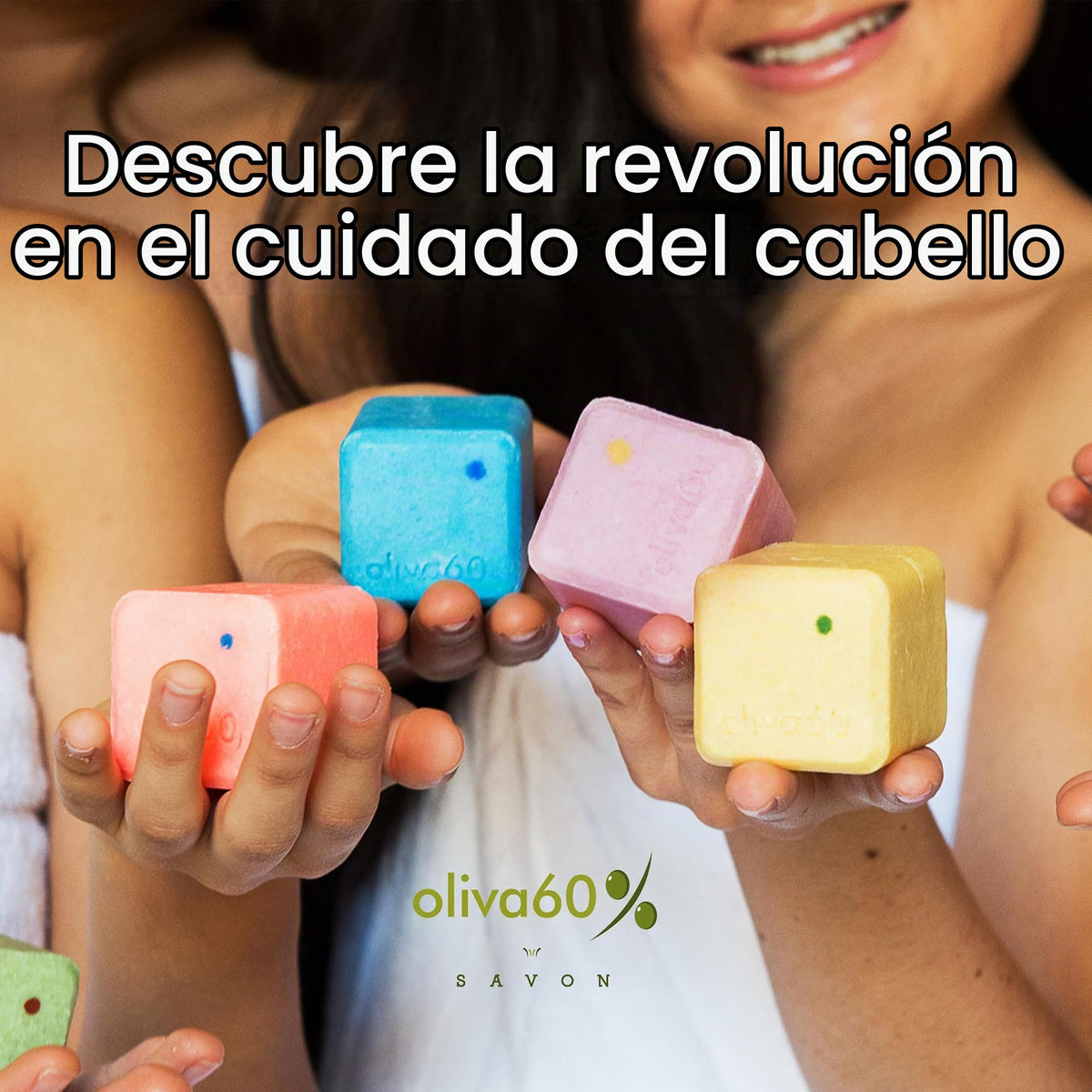 Shampoo en barra de Oliva. Oliva60, Sin sulfatos, Con aceite de argán, macadamia, extracto de aloe, provitamina B5. 100 gr. (Wild orange)