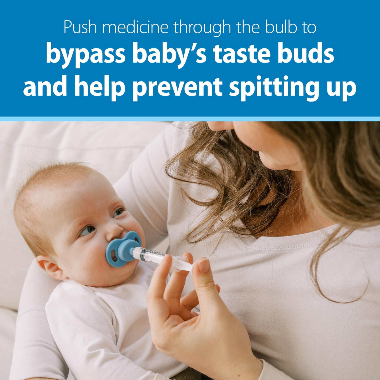 AGGIE MD Pacidose Pacifier Baby Medicine Dispenser with Oral Syringe | Newborn | 0-6 Months