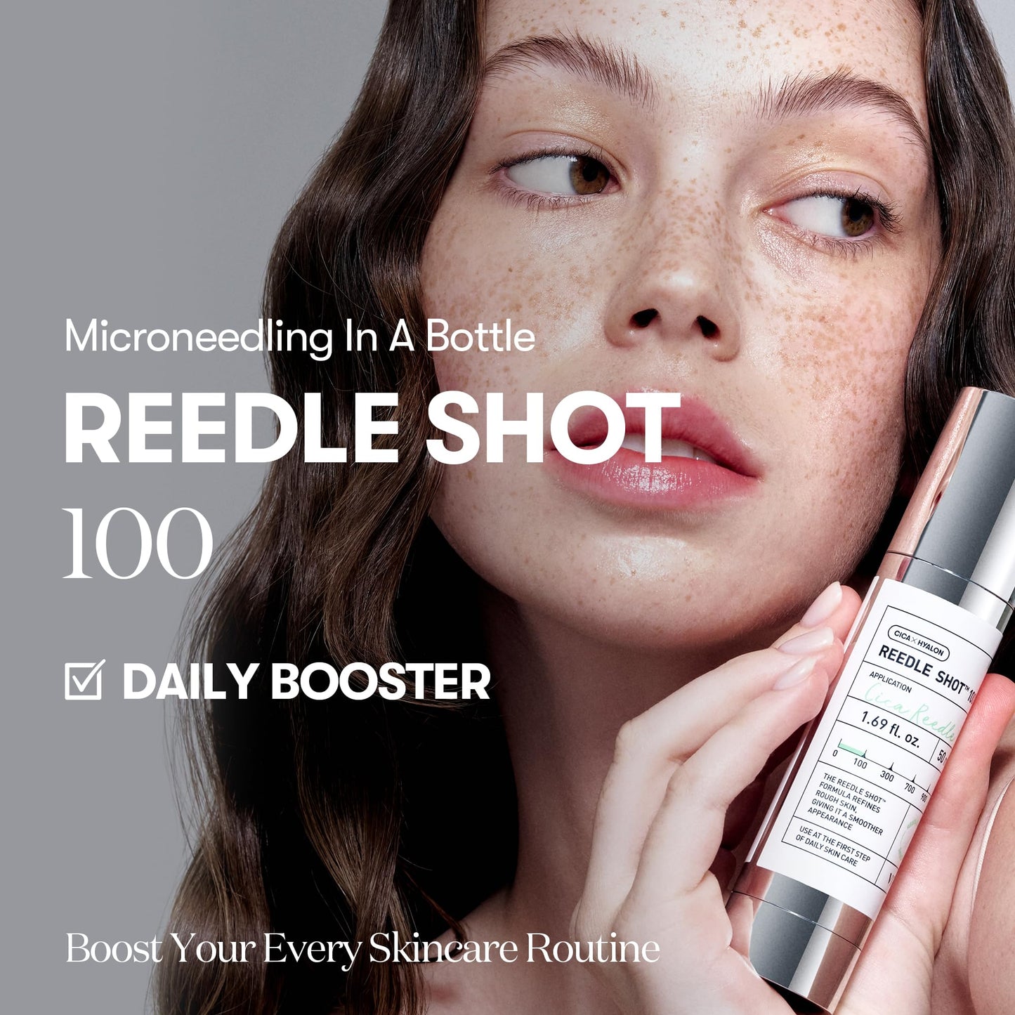 VT COSMETICS CICA Reedle Shot 100, suero de microagujas para uso diario y nocturno con exosomas, centella asiática, ácido hialurónico, propóleo, piel suave, regeneración, piel de cristal, potenciad
