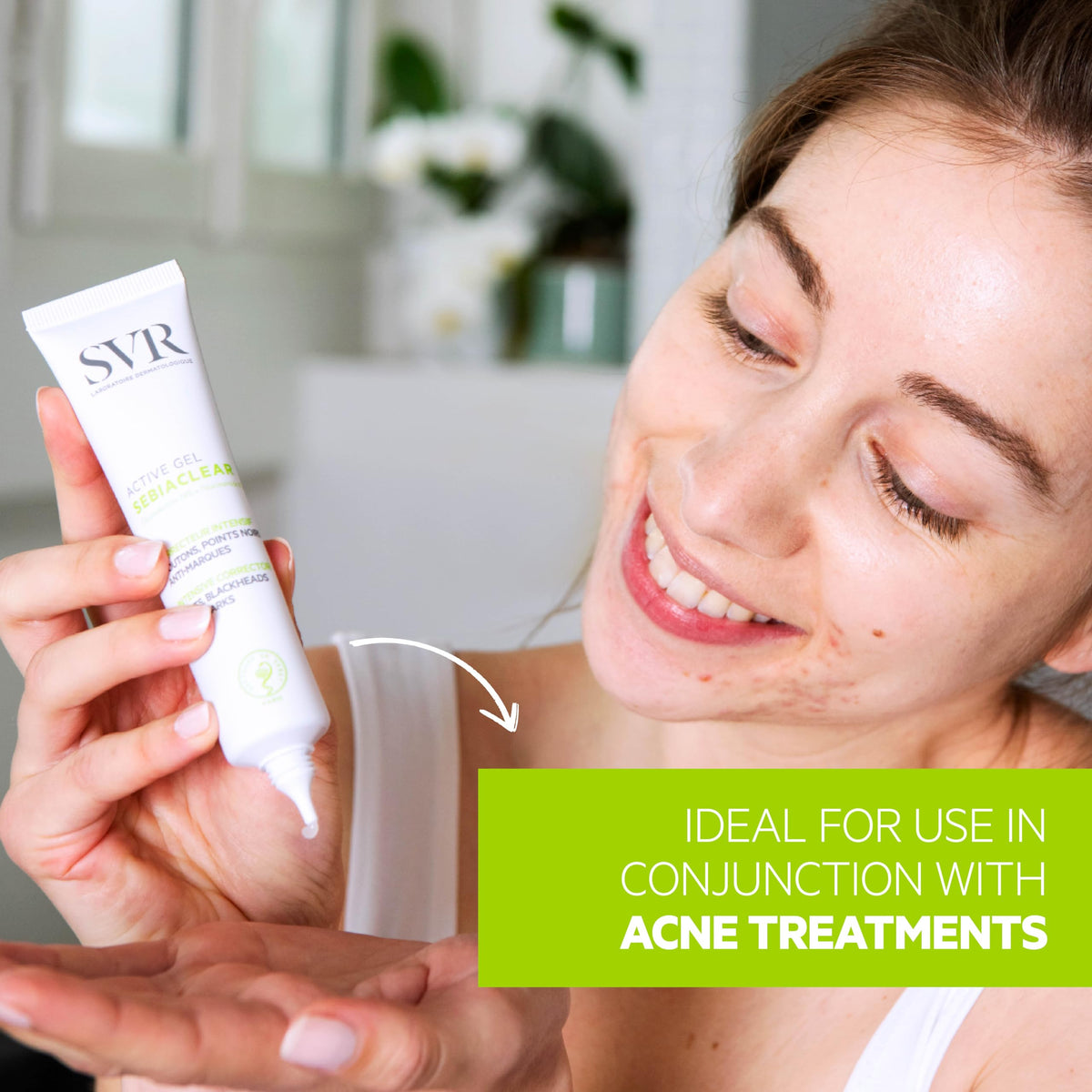 SVR Sebiaclear Active Gel Tratamiento Antiimperfecciones para Piel Grasa y con Tendencia al Acné | Reduce Granitos, Puntos Negros y Marcas | Con Niacinamida y Gluconolactona | 40 ml