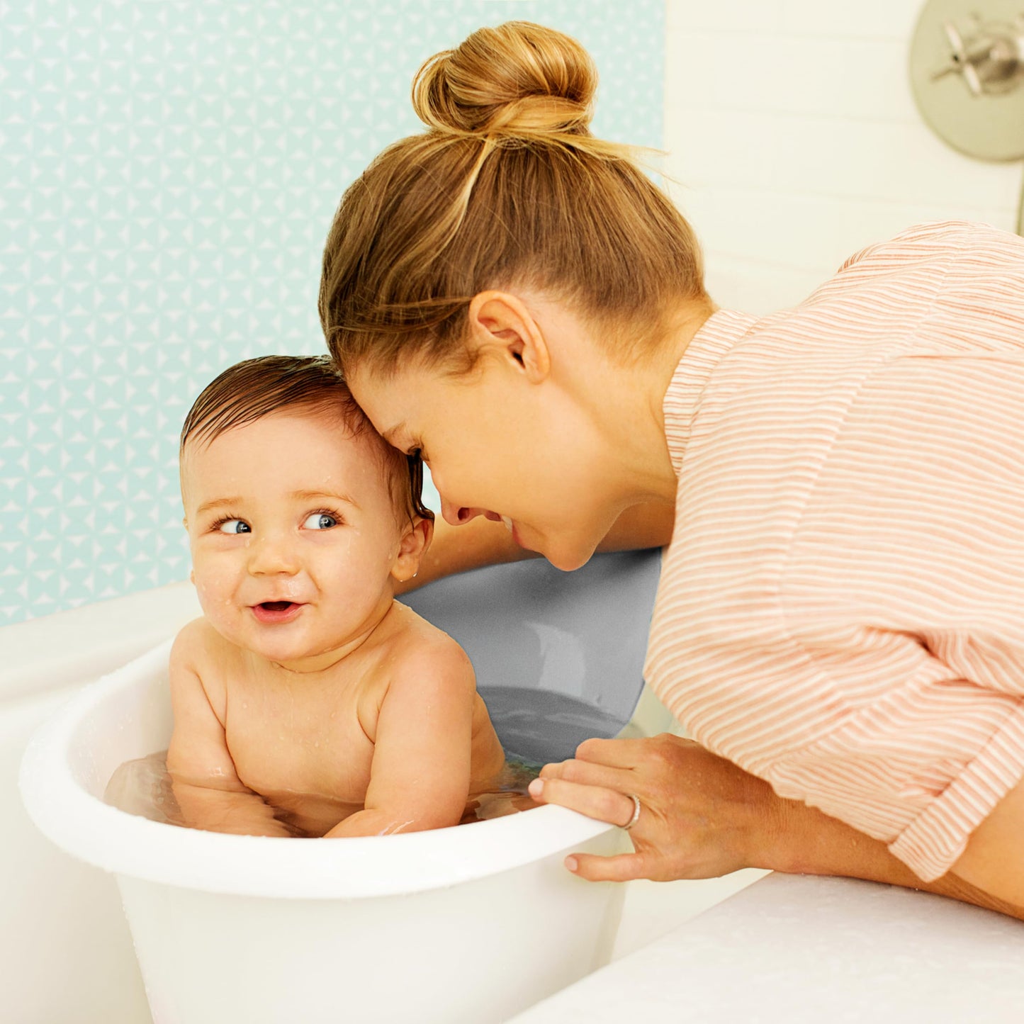 Bañera Munchkin Azul con Asiento para Bebé 0-12 Meses