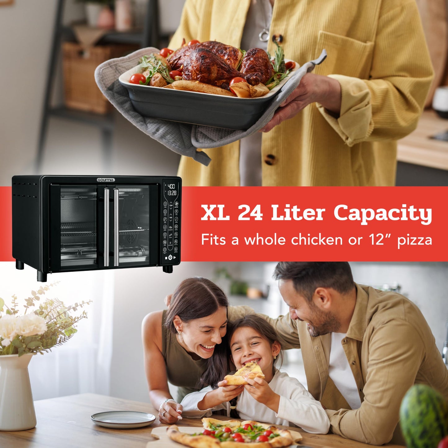 Digital Air Fryer Oven 6-Slice