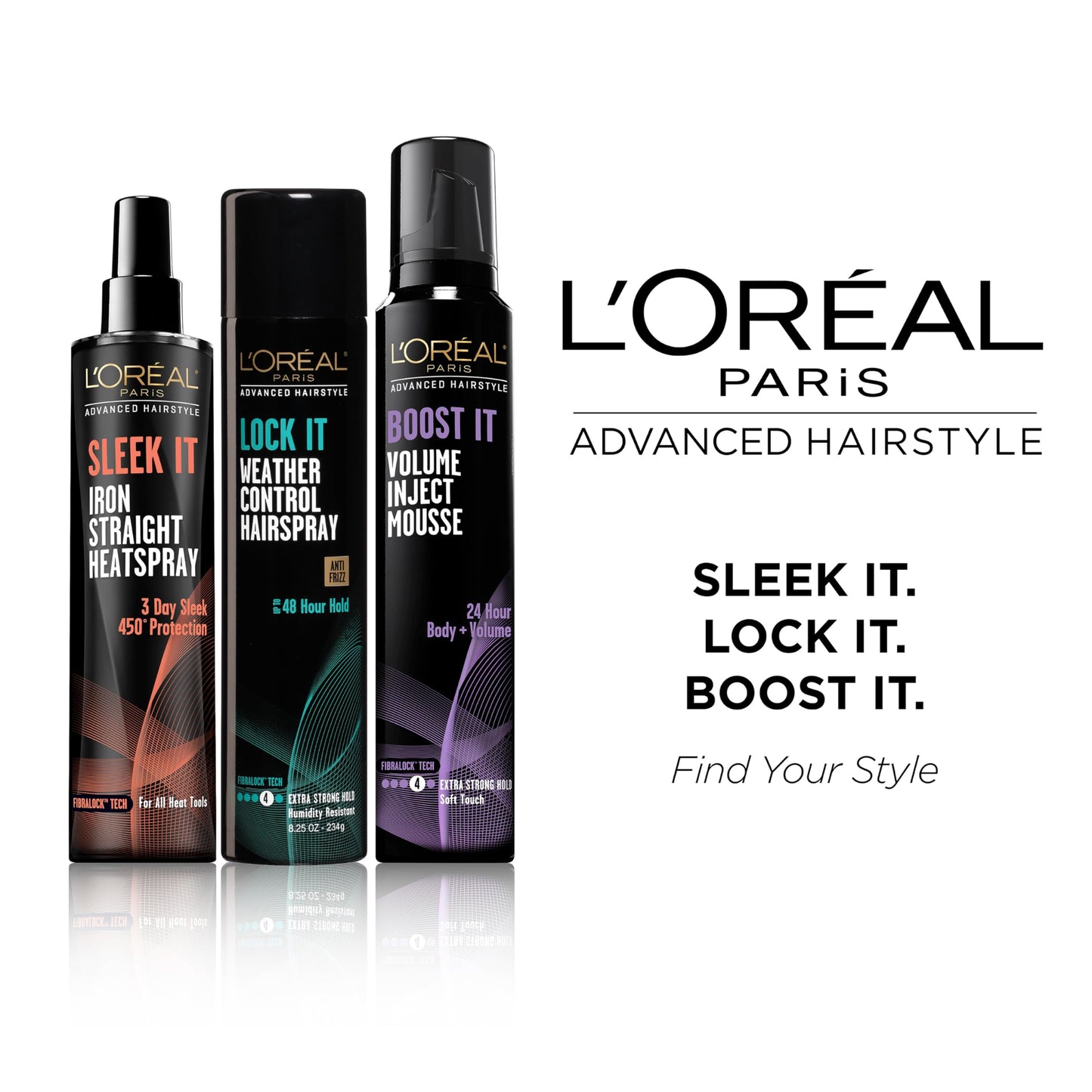 L'Oréal Paris peinado avanzado, SLEEK IT Iron Straight Heatspray, 5.7 fl. oz.