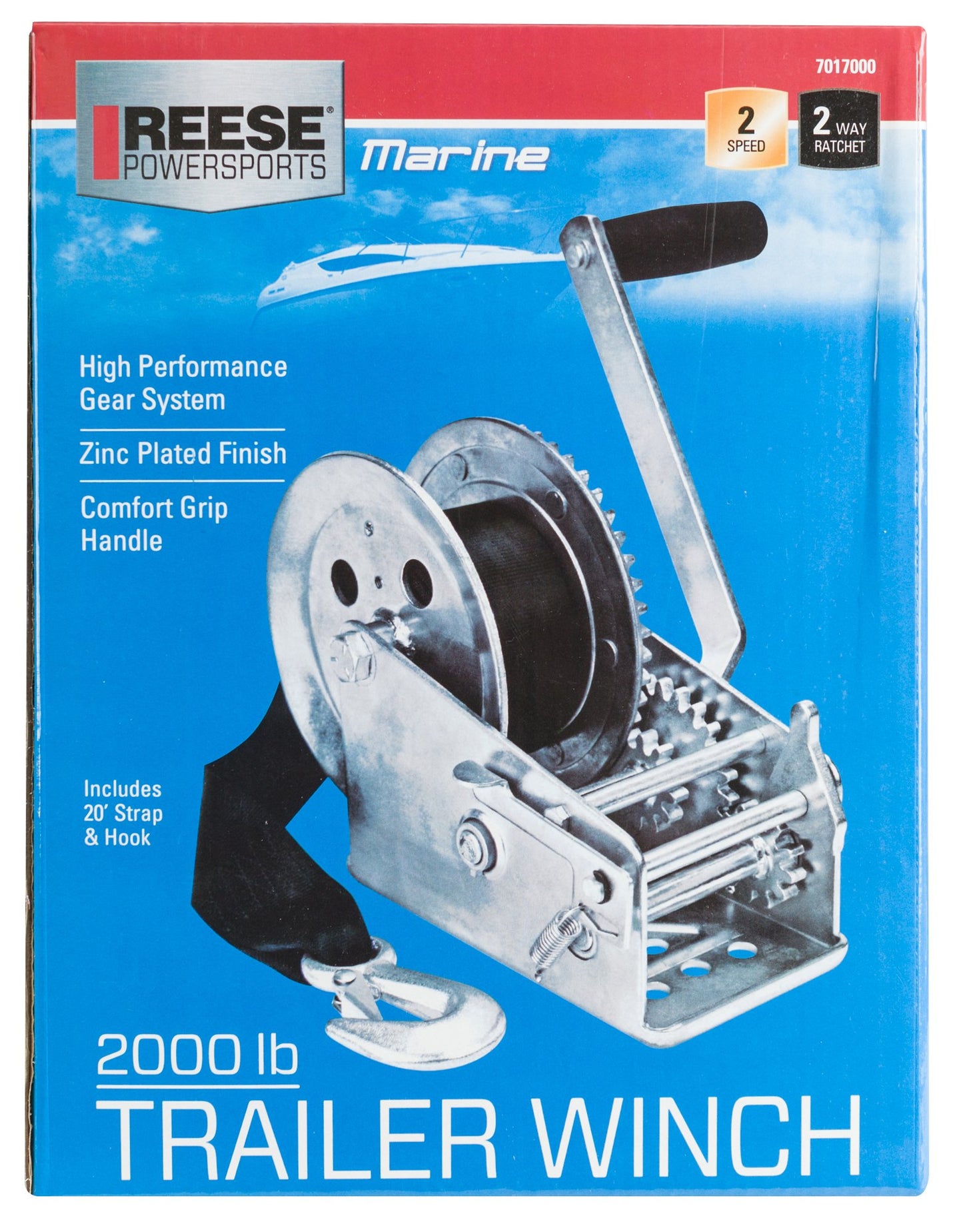 Reese Powersports 7017000 Cabrestante Marino