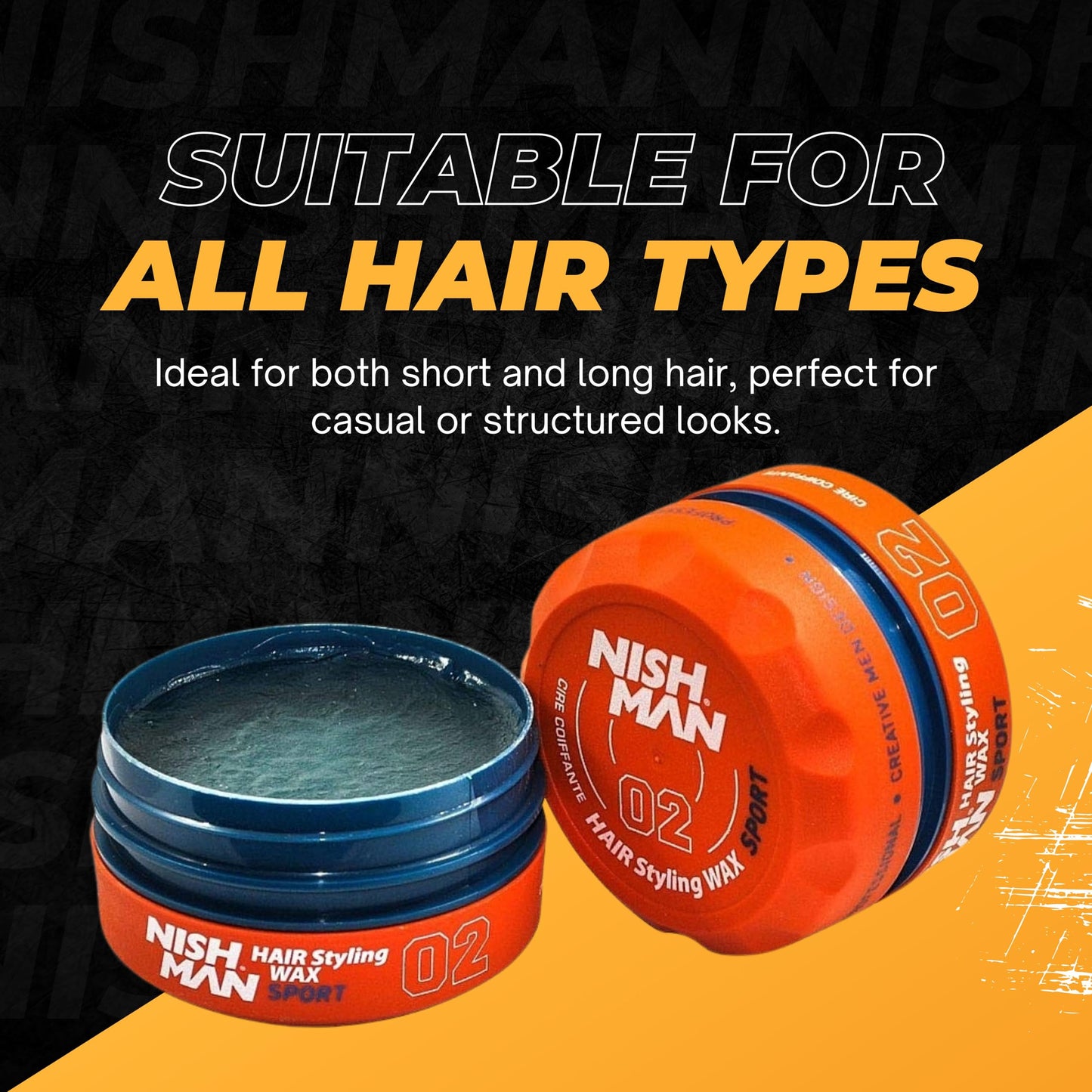 Nishman Serie Hair Styling (02 Sport AQUA WAX, 150 ml)