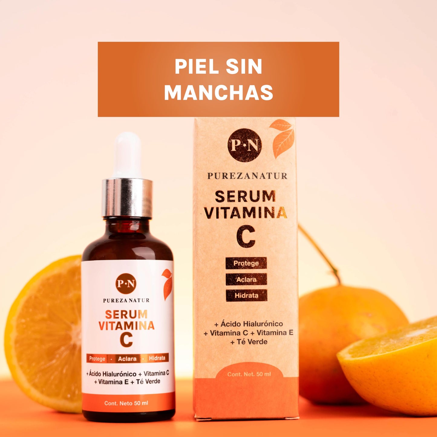 Serum Vitamina C y Ácido hialurónico facial mujer y hombre anti edad hidratante para la cara y piel