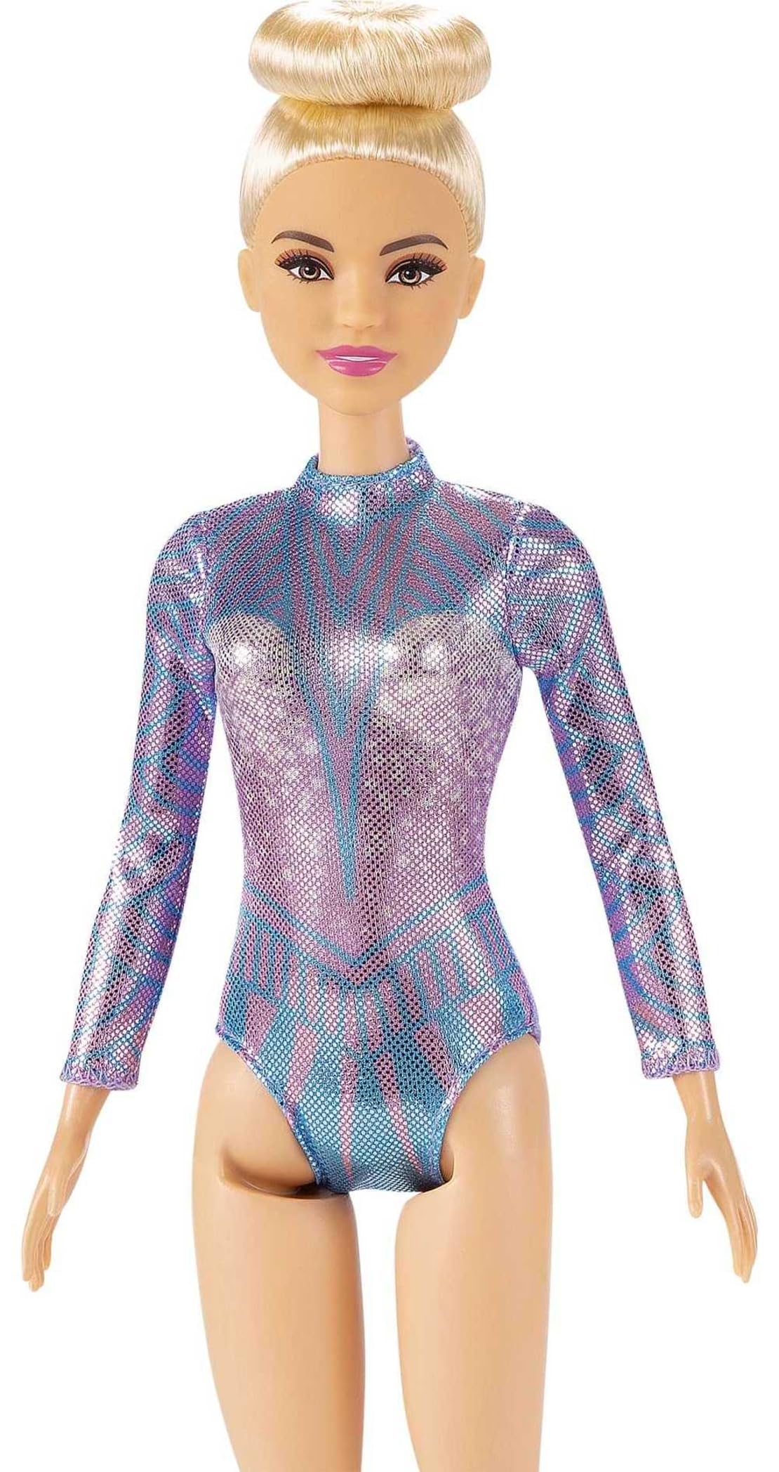 Barbie Careers, Muñeca Gimnasta Rubia, Muñeca para niñas de 3 años en adelante con Accesorios temáticos Que motivan la imaginación