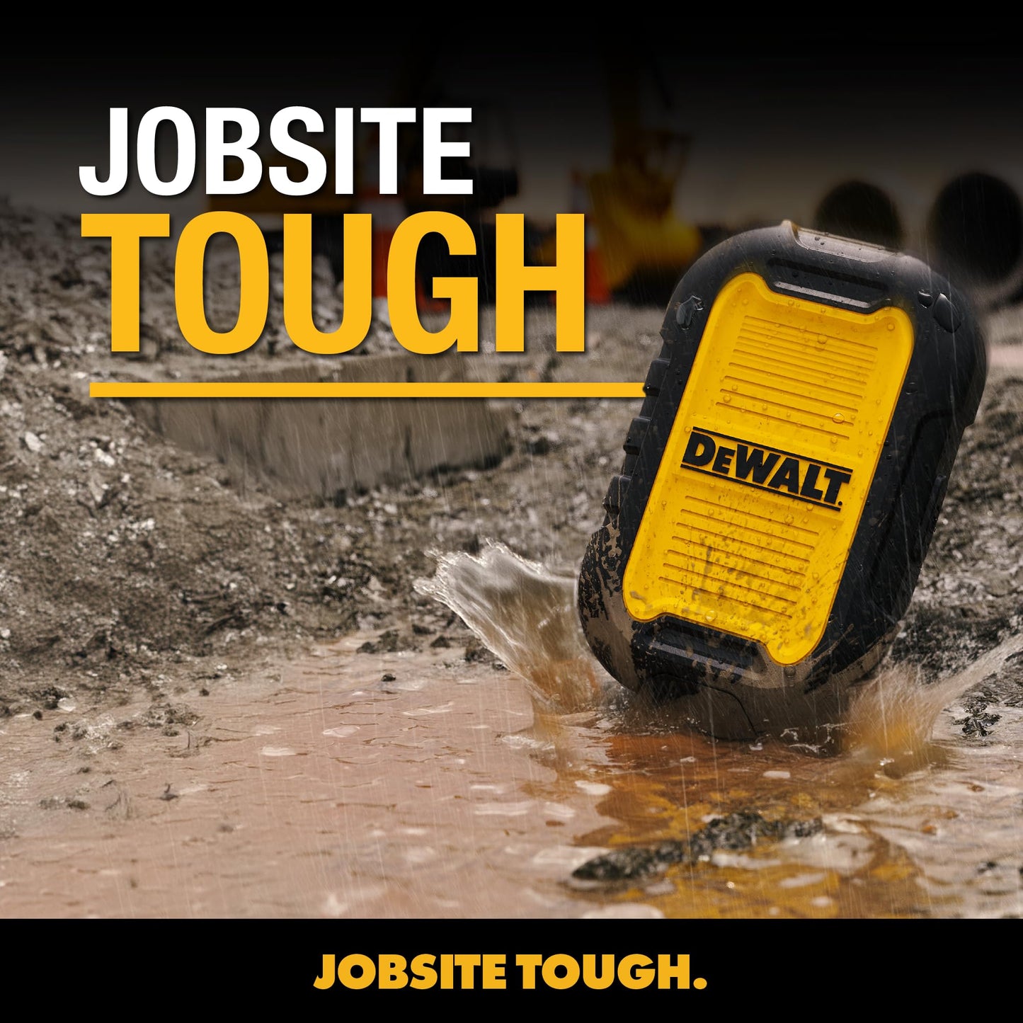 DEWALT - Banco de energía magnético resistente de 5.000 mAh, cargador portátil inalámbrico resistente, batería de carga rápida de 18 W, USB-C a C con cable adaptador USB de 4 pies, resistente al agua