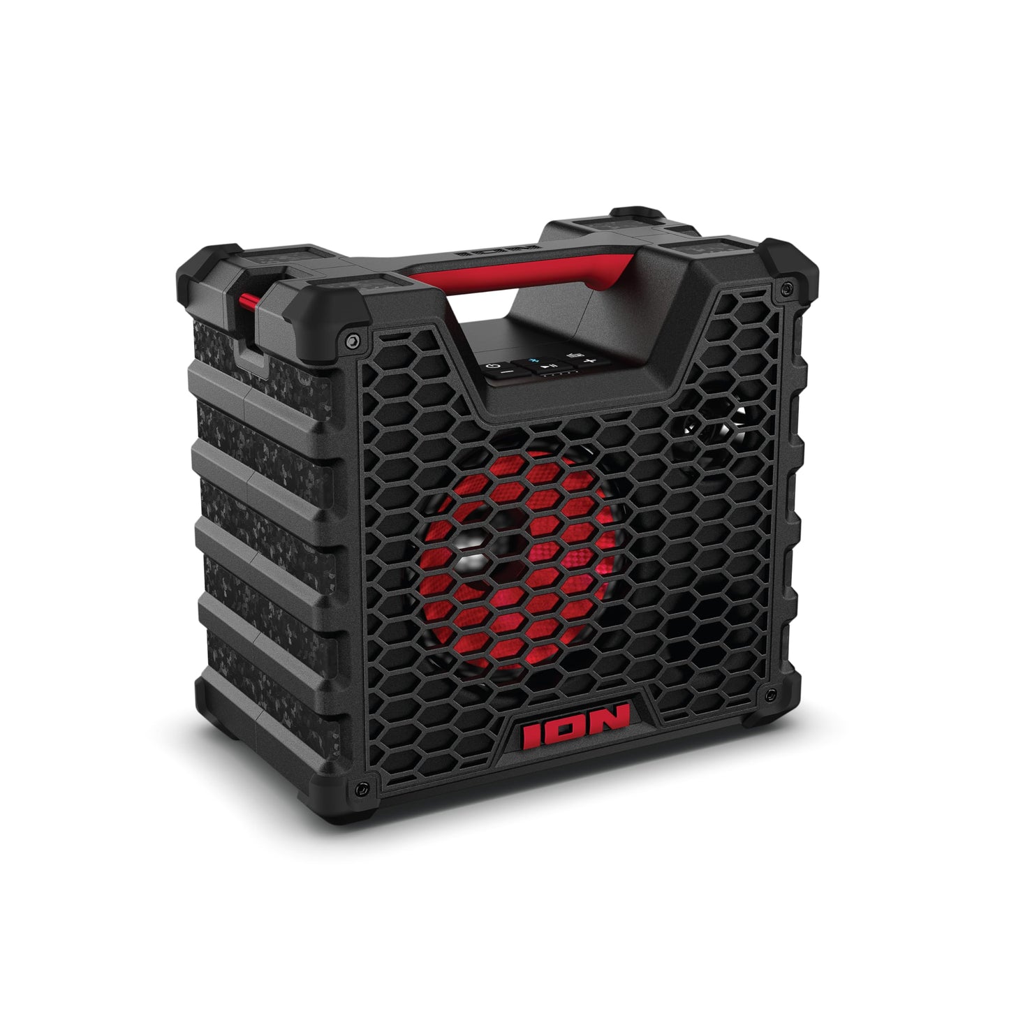 Ion Audio Tailgater Tough - Altavoz Bluetooth inalámbrico portátil resistente para todo tipo de clima, IPX5 resistente al agua, altavoz resistente a la intemperie para exteriores (reacondicionado)