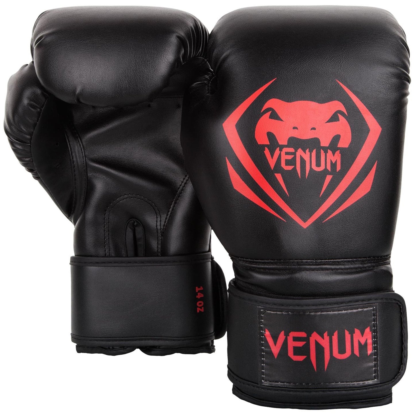 Guantes de Boxeo Venum Negro Rojo 10 oz
