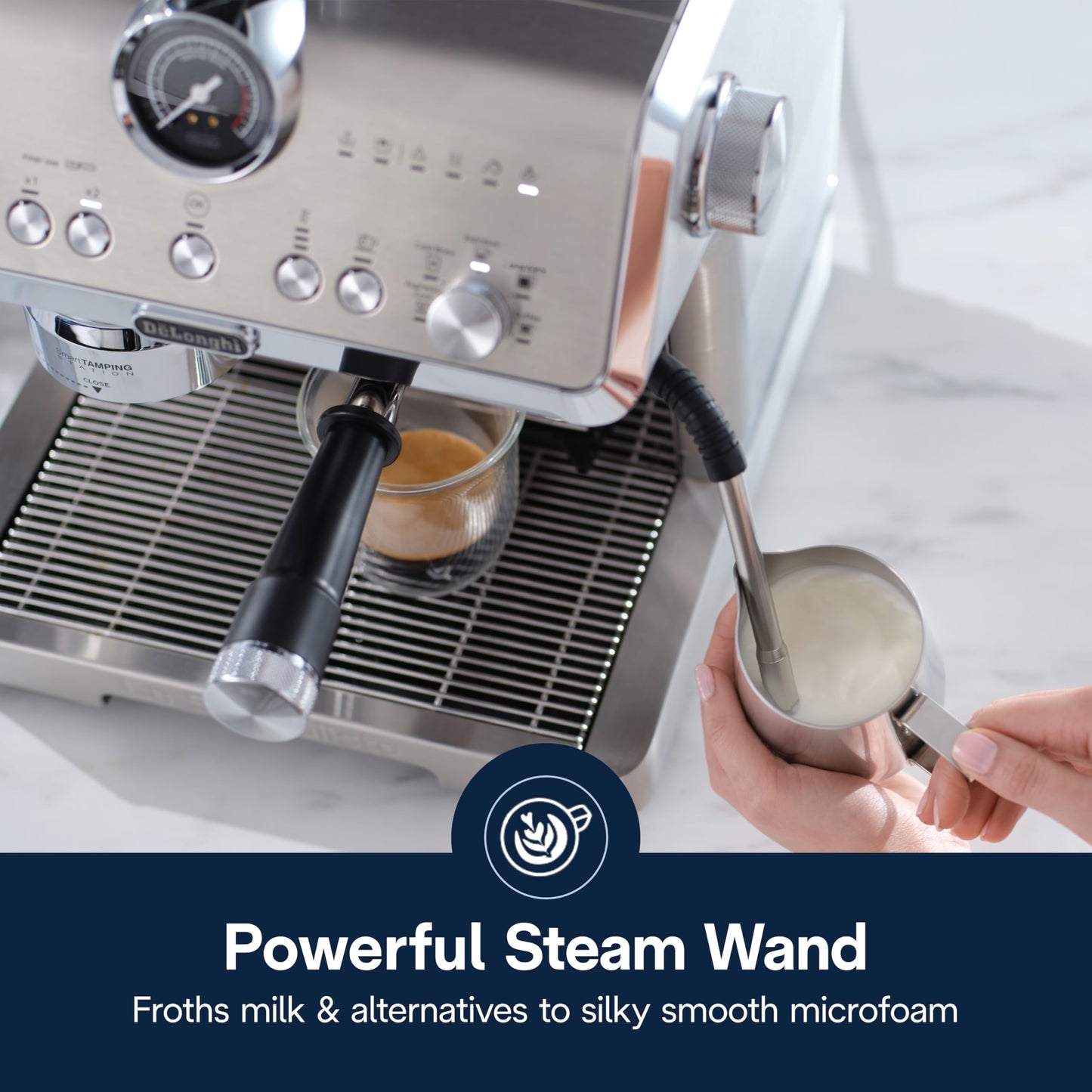 De'Longhi La Specialista Opera Máquina espresso con "Cold Brew", lanceta de vapor estilo profesional para café con leche, capuchino, molinillo incorporado, EC9555M