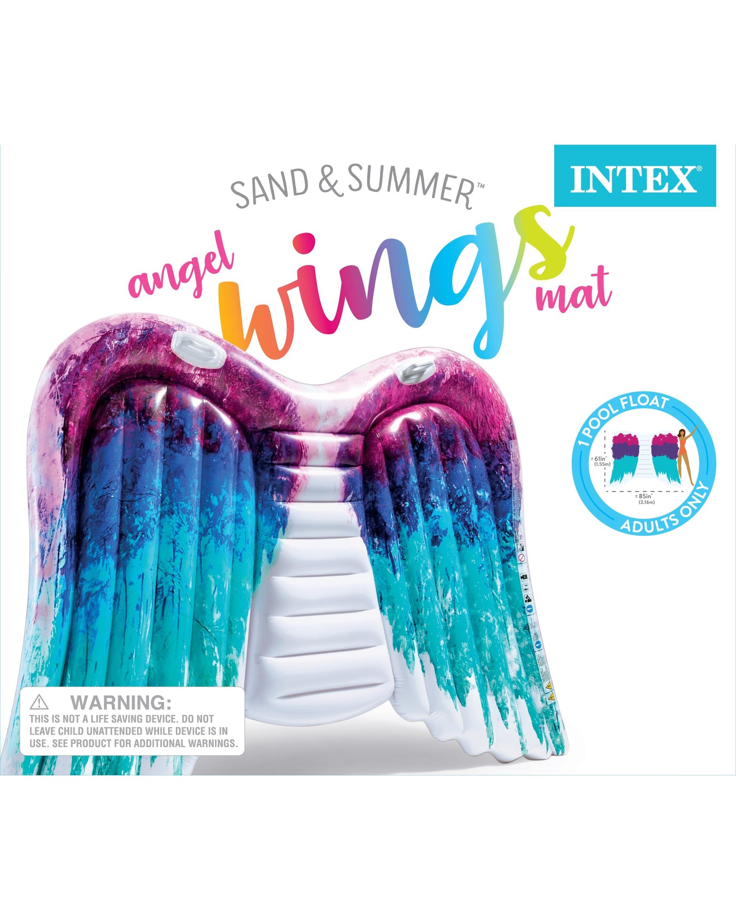 Alfombrilla Intex Multicolor Diseño de Alas de Ángel