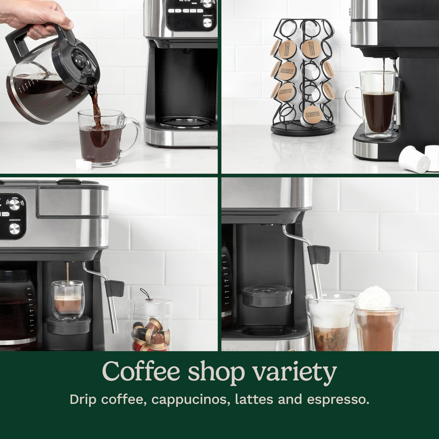 Cuisinart Coffee Center Barista Bar Cafetera 4 en 1 SS-4N1ES