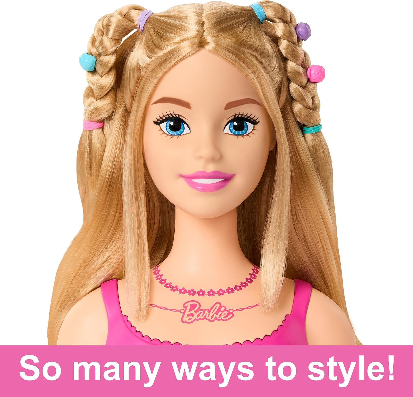 Barbie Styling Head Muñeca Cabello Rubio para niñas de 3 años en adelante
