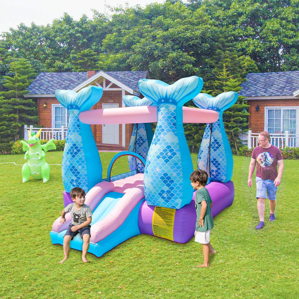 Doctor Dolphin Bounce House - Castillo hinchable con soplador de aire para fiestas de niños