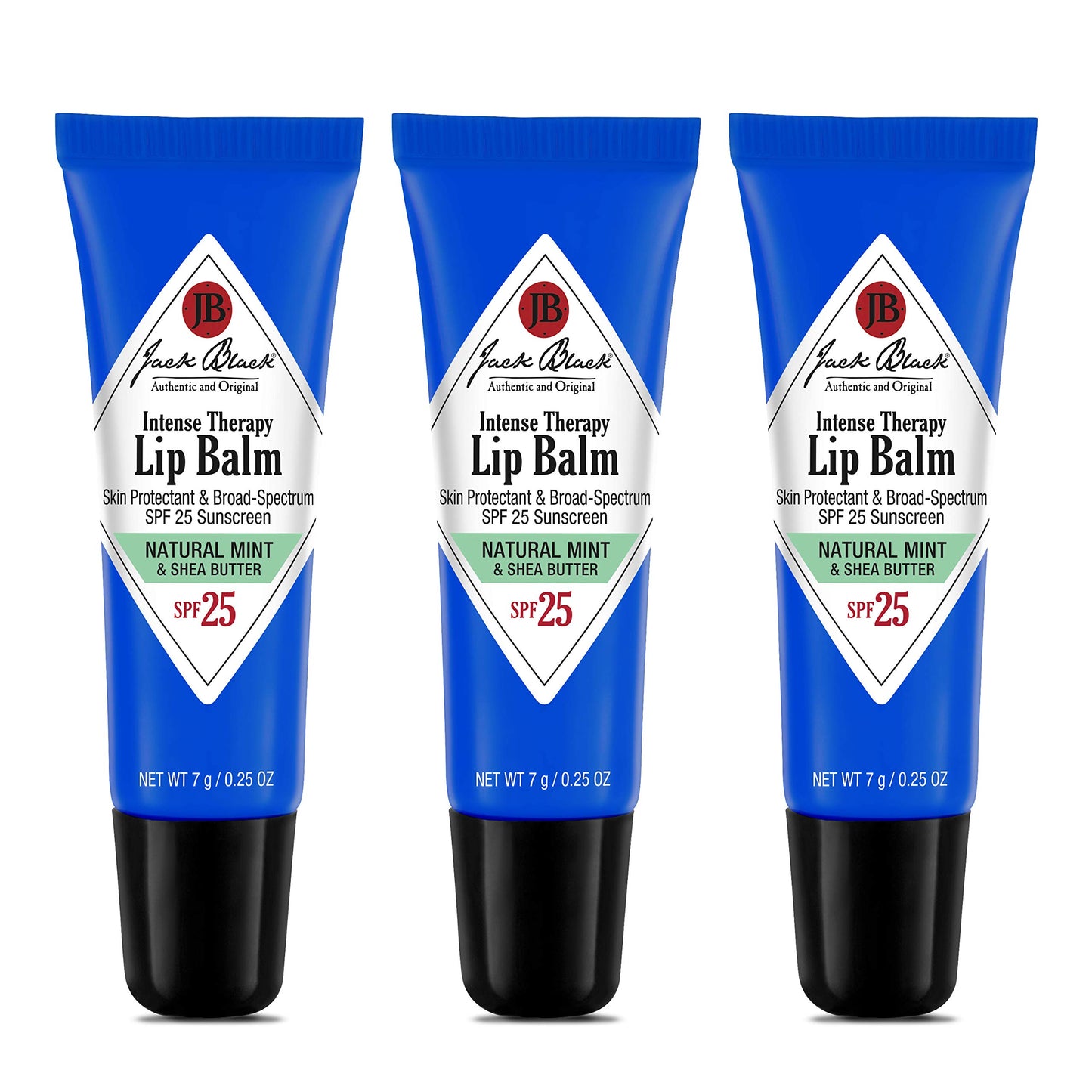 JACK BLACK - Bálsamo labial terapia intensiva SPF 25 - Antioxidantes de té verde, protección UVA y UVB de amplio espectro