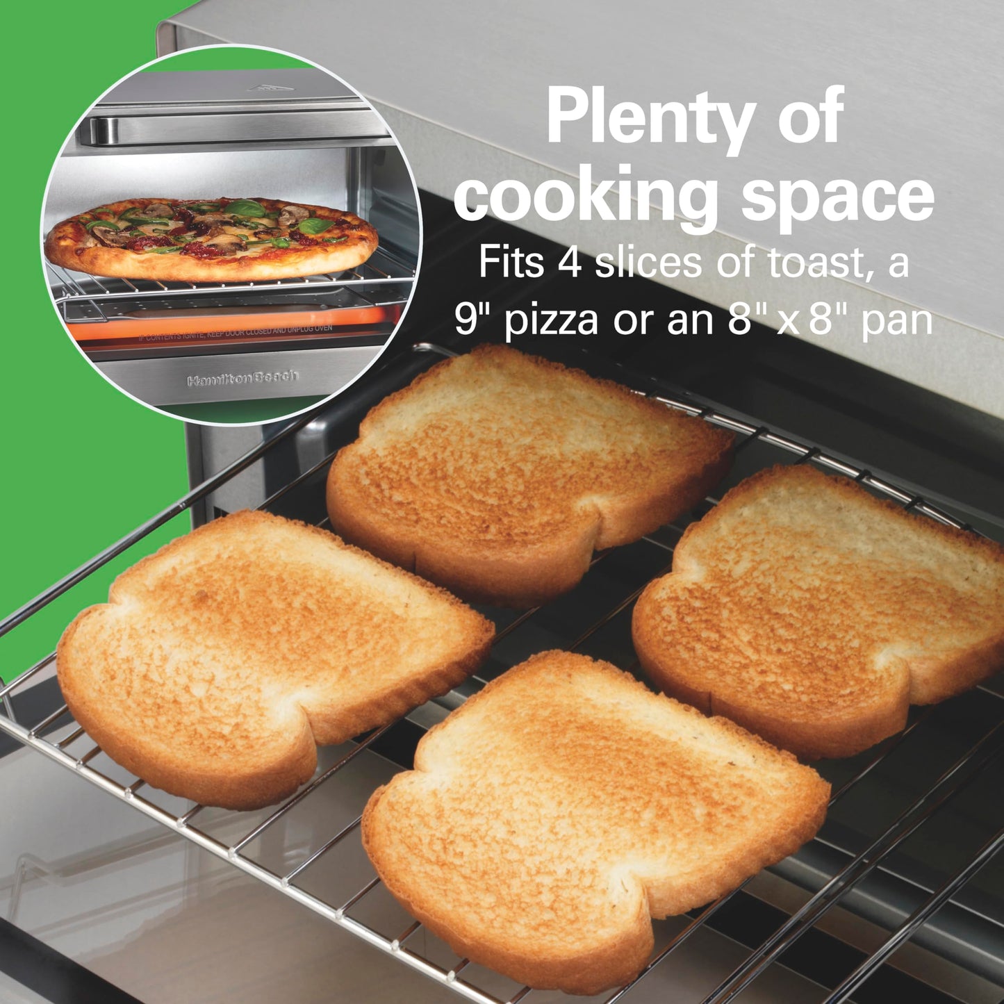 Hamilton Beach Horno tostador Sure-Crisp con freidor con aire