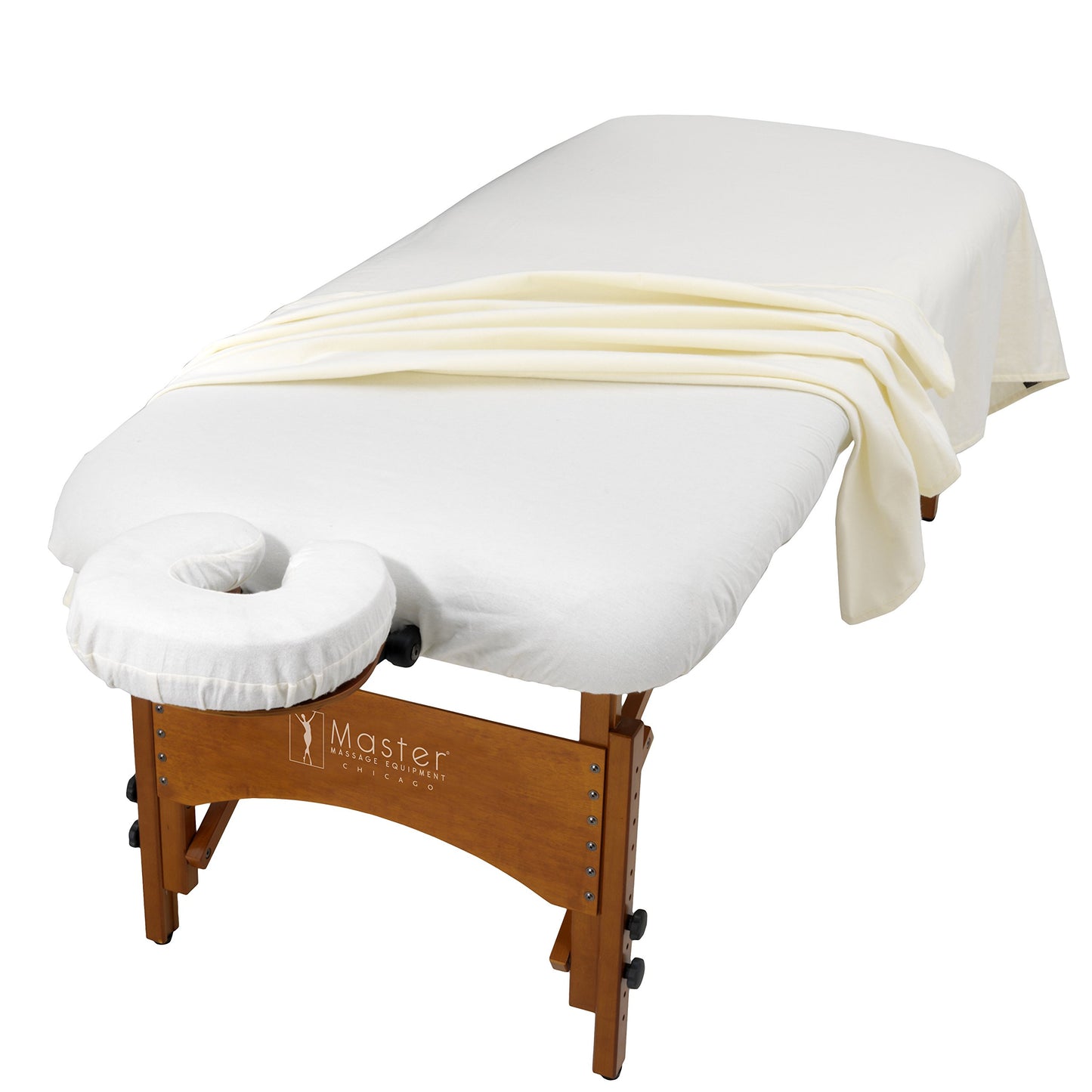 Juego de Sábanas Franela 3 Piezas Master Massage blanco marfil