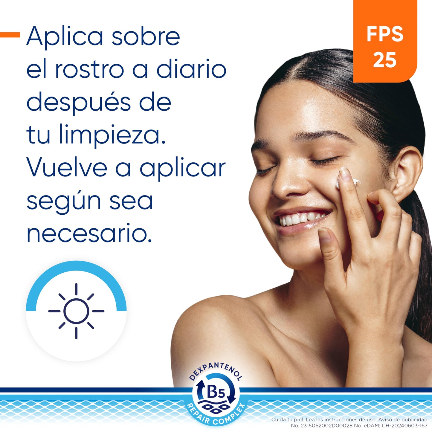Bepanthen Derma, Crema Hidratante Facial para Piel Seca y Sensible con Niacinamida, 50ml