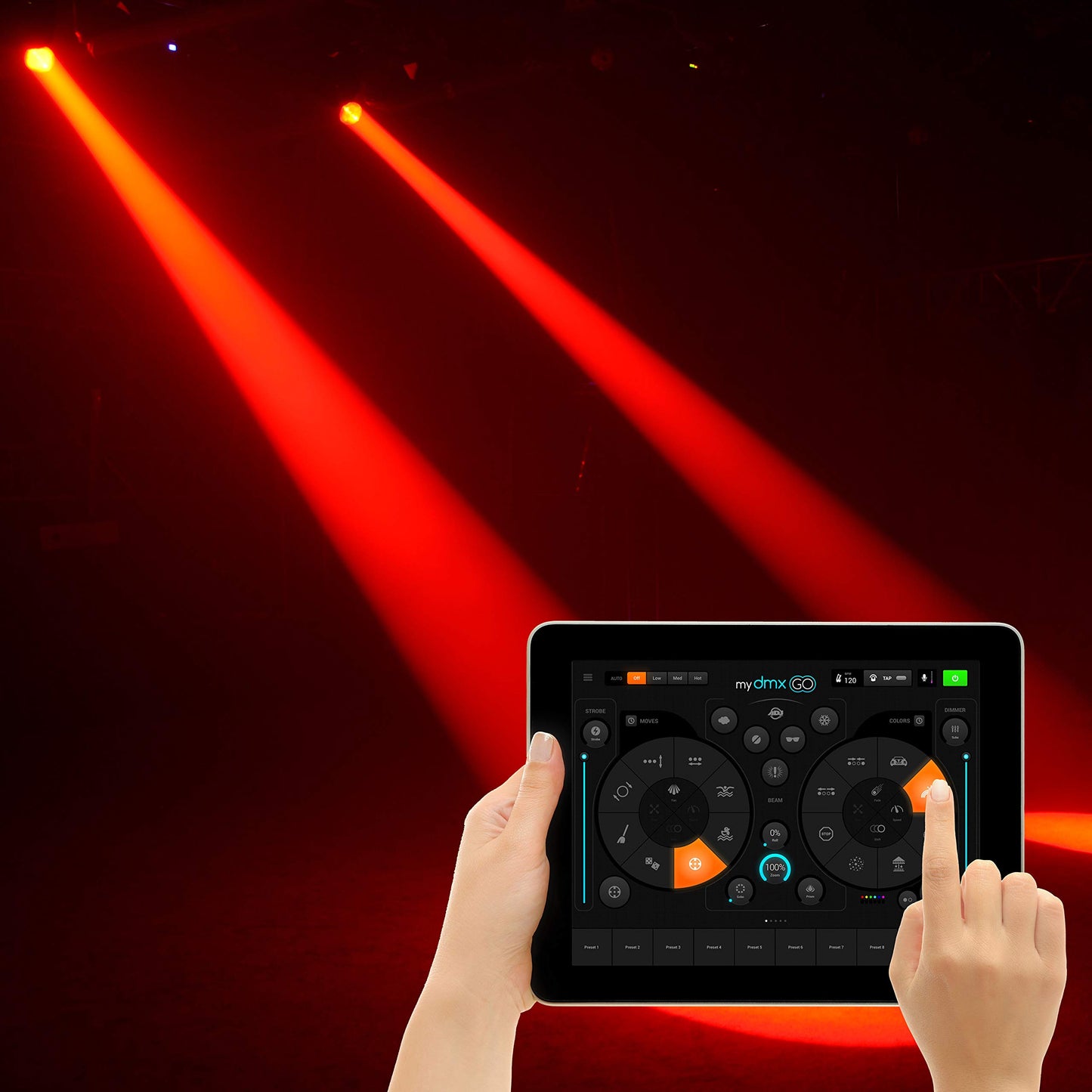 ADJ Products Mydmx Go, App, driver de iluminación inalámbrico DMX